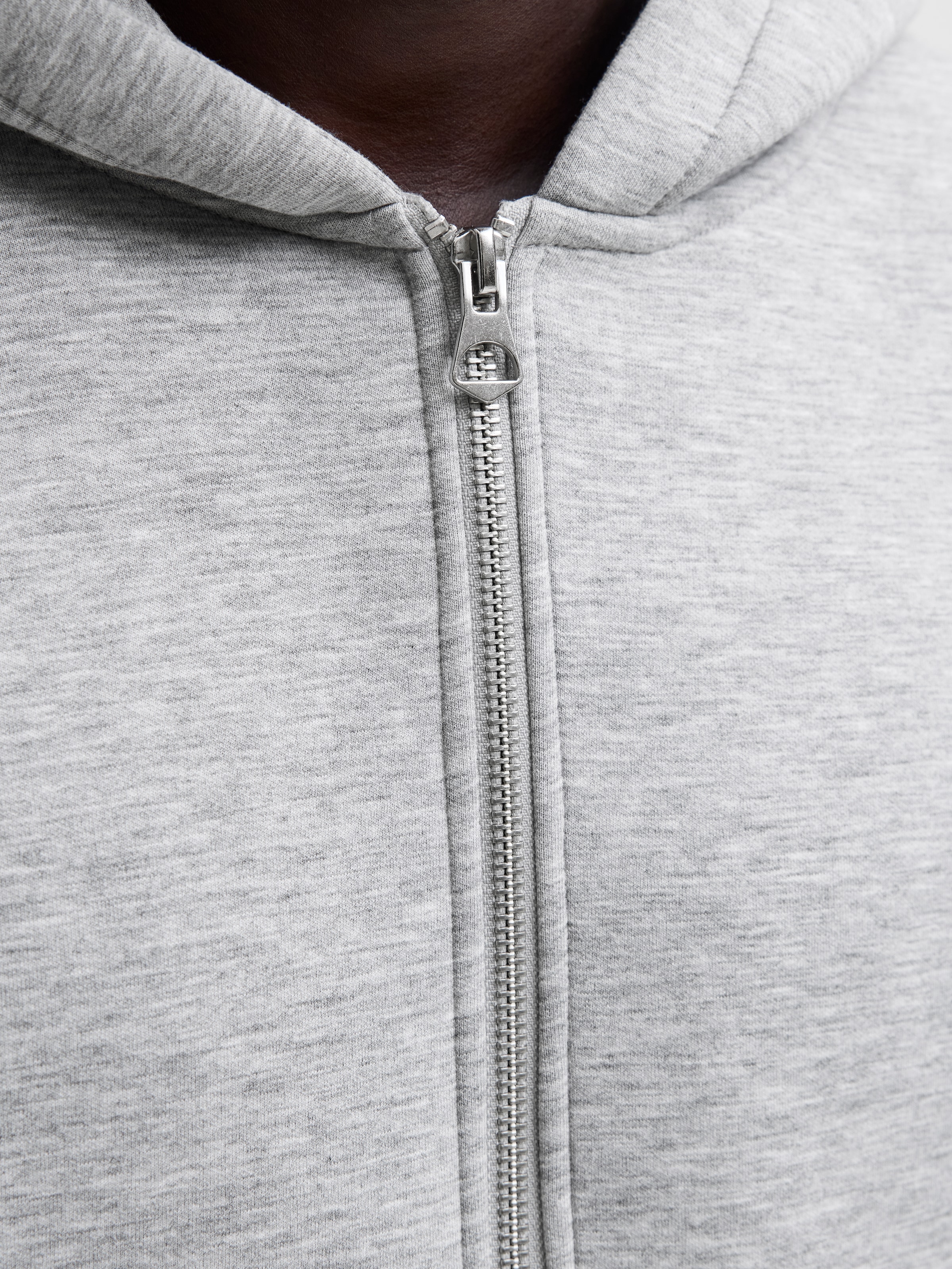 Jack & Jones Sweat à capuche »JCOLEGACY SWEAT SCUBA ZIP HOOD NOOS« mélange de matières, coupe ample