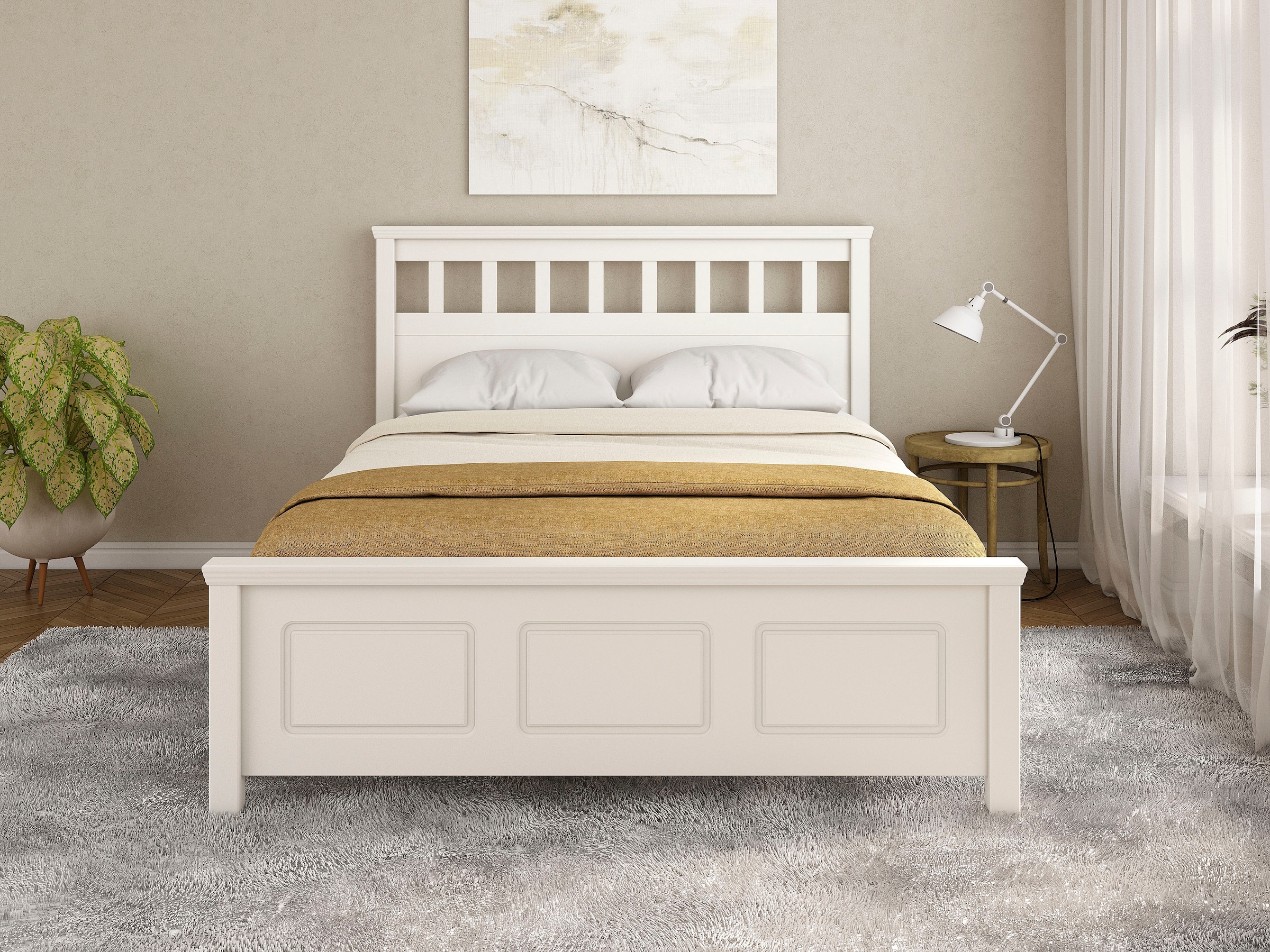 GOODproduct Bett »Tillian, Bettgestell, Doppelbett, Bettkasten optional, Made in EU« Liegefläche 140x200cm,  aus massiver Kiefer in Kombination mit MDF, FSC®, inklusive Lattnerost