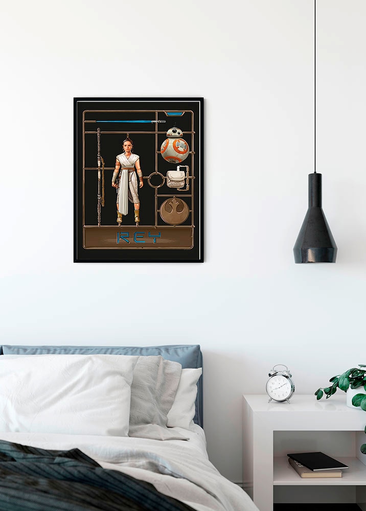 Komar Image »Star Wars Toy Rey« 1 cuis tlg. Wandbild zur Dekoration im Kinderzimmer - ohne Rahmen