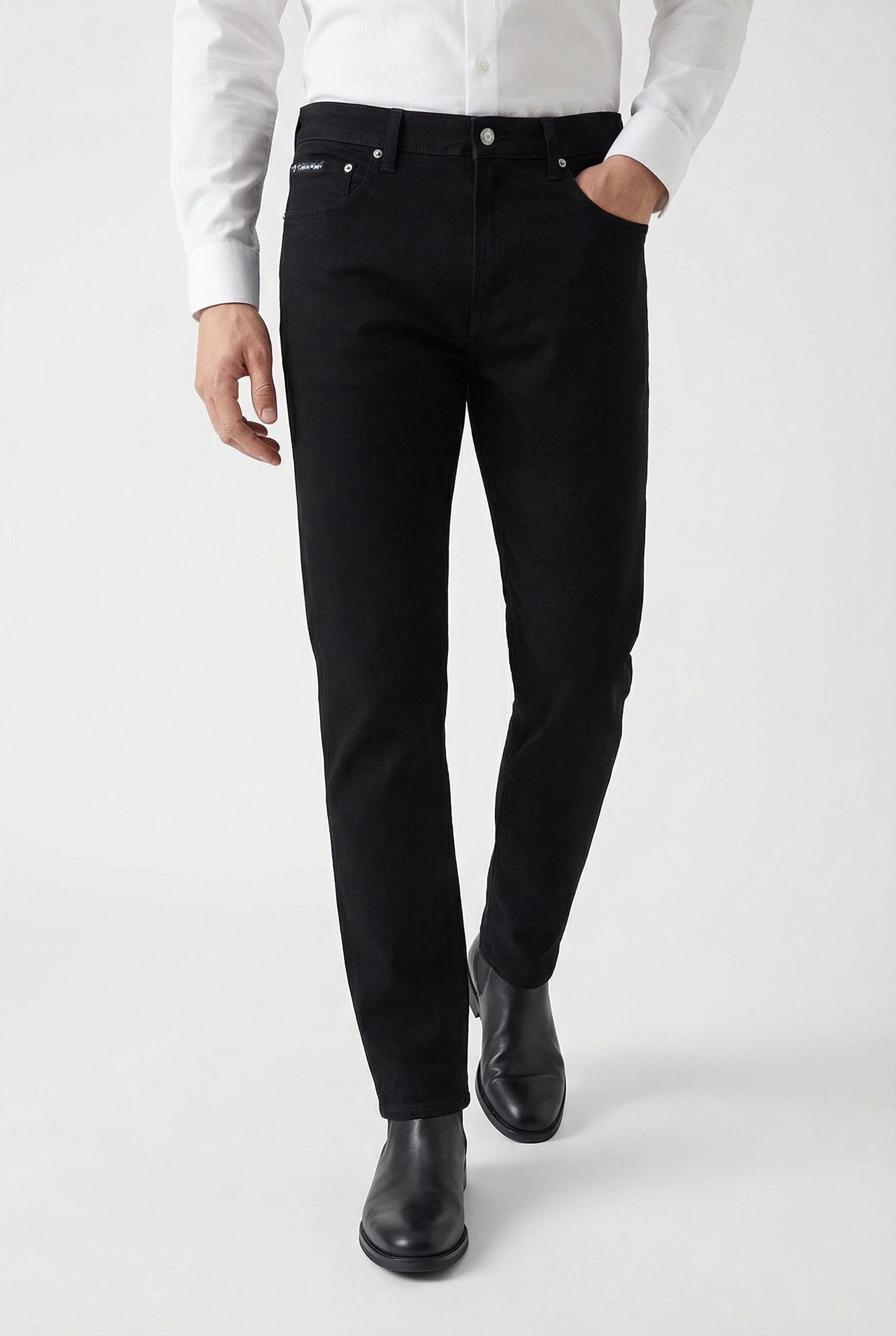 Calvin Klein »SLIM TAPER« avec étiquette de marque