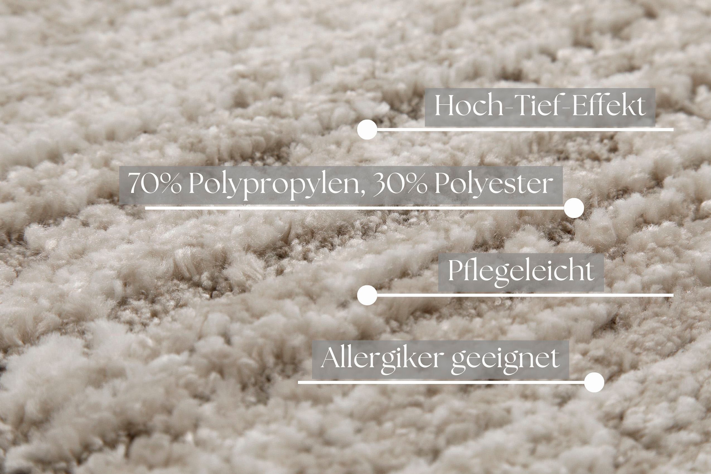 GOODproduct Teppich »Alaric« rechteckig 18 mm Höhe Kurzflor, modernes Bordüre Design, weiche Oberfläche, Wohnzimmer