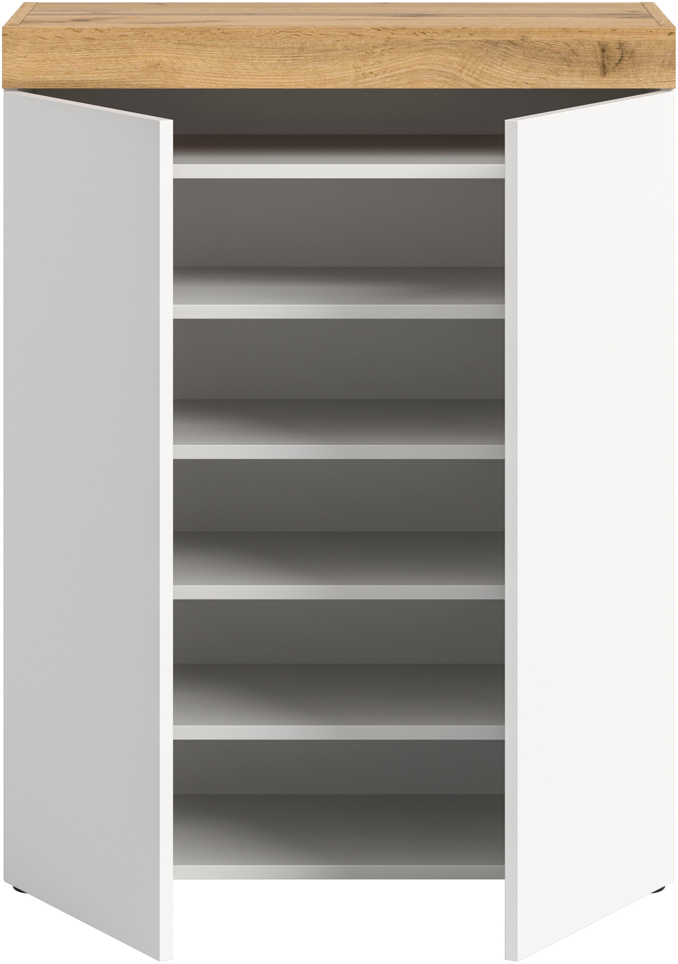 GOODproduct Schuhschrank »MAMBO, Breite 77cm, stehend & hängend, push-2-open« 2 farbige Ausführung, 1 Stk. tlg. Schuhschrank, Schuhkommode, Flur, Diele