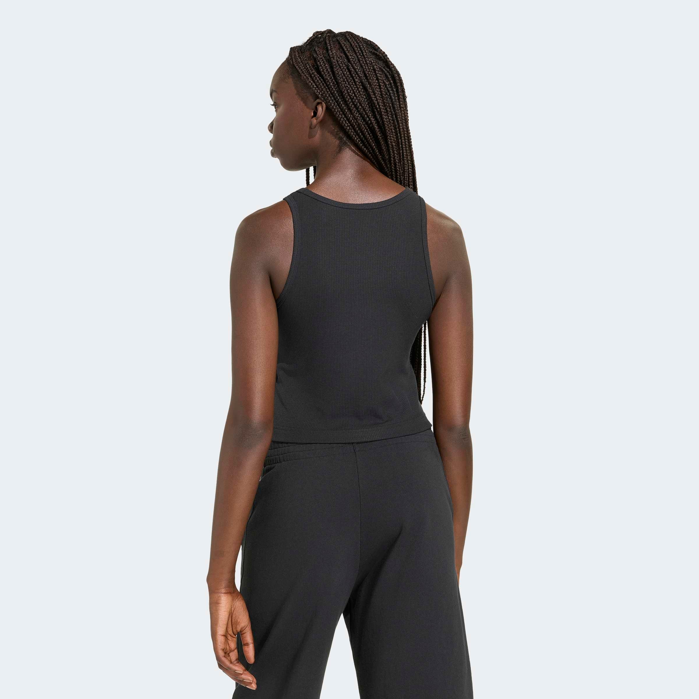 adidas Sportswear Tanktop »ADIDAS KIT SMALL LOGO RIB TANK« Cropped Tanktop, eng anliegend