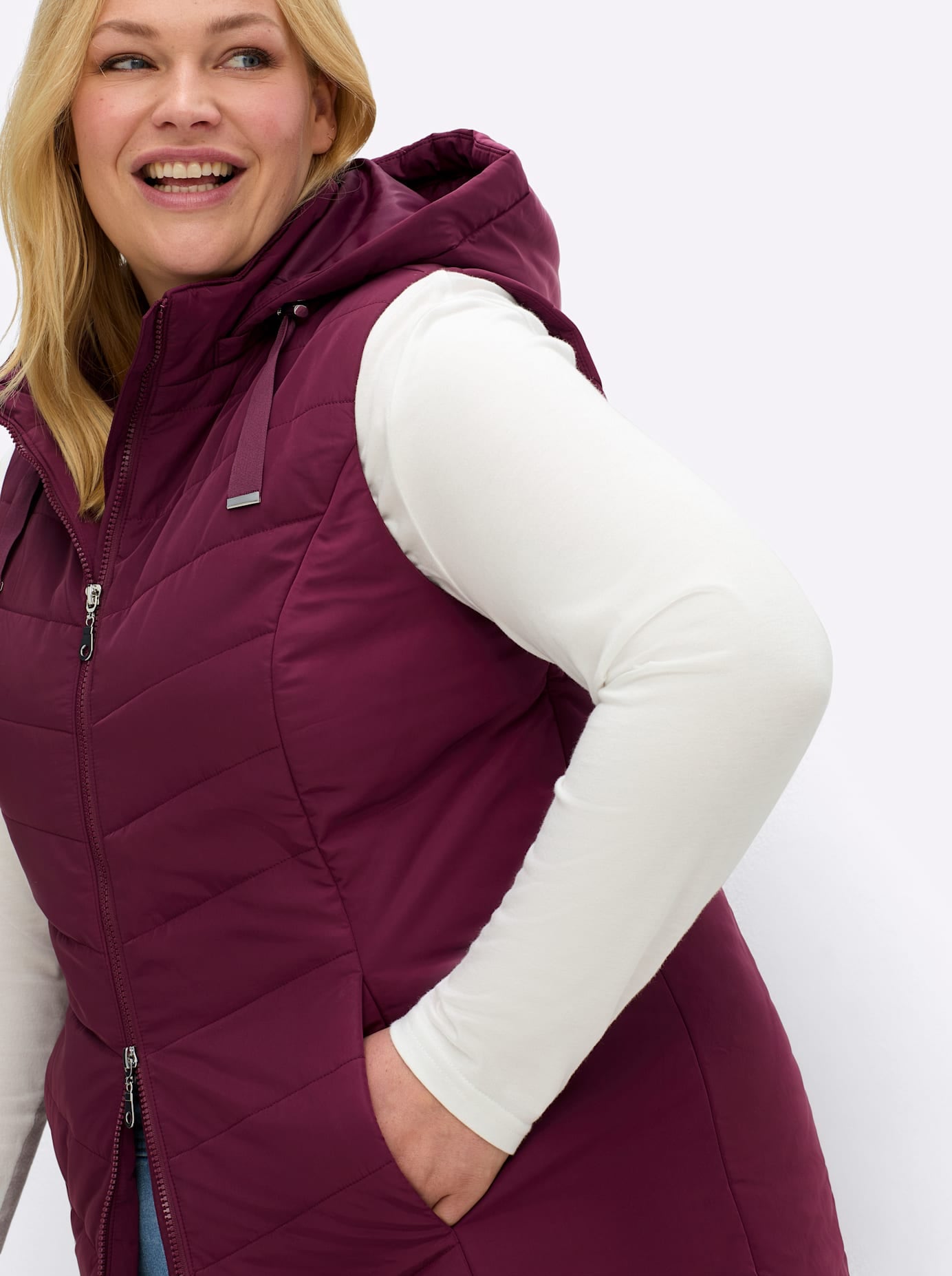 Sheego Gilet matelassé