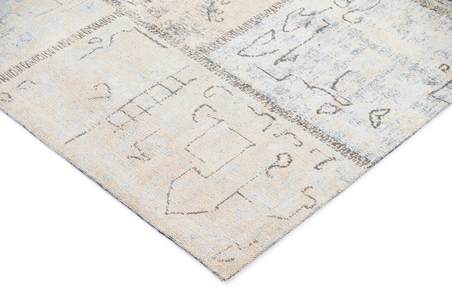 GALLERY M branded by Musterring Teppich »Patch« rechteckig 5 mm Höhe Flachgewebe, Wohnzimmer