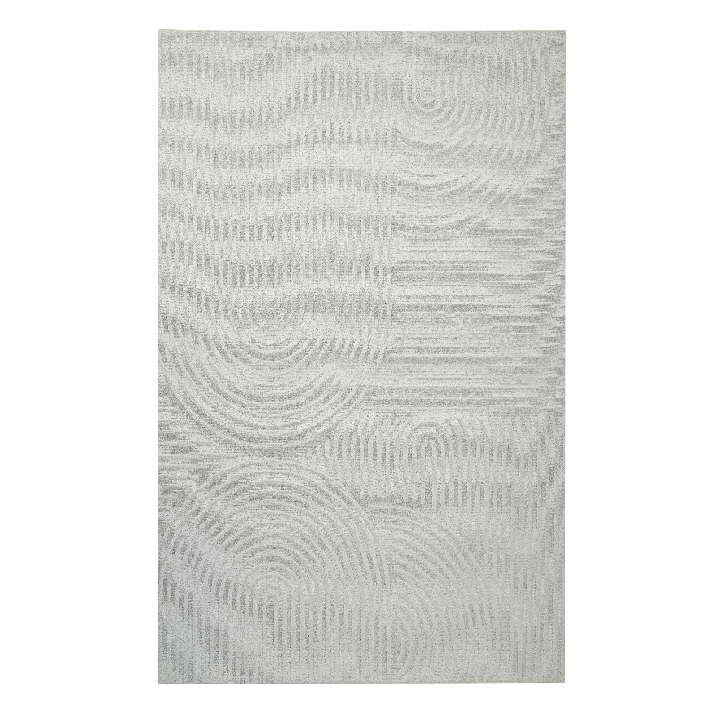 GOODproduct Tapis »Jola, In- und Outdoor geeignet, Hoch-Tief-Design, Scandi« Rectangulaire 9 mm Höhe structure haut-bas, zen, résistant aux intempéries et aux UV, balcon, camping