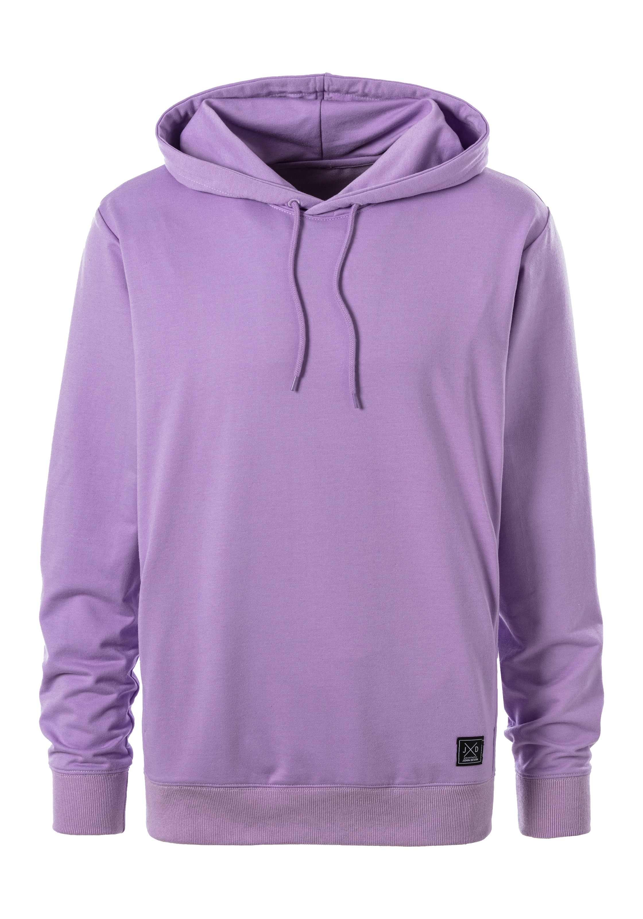 John Devin Hoodie , Langarm, Sweatshirt mit Rundhals und Kapuze, Baumwollmischung
