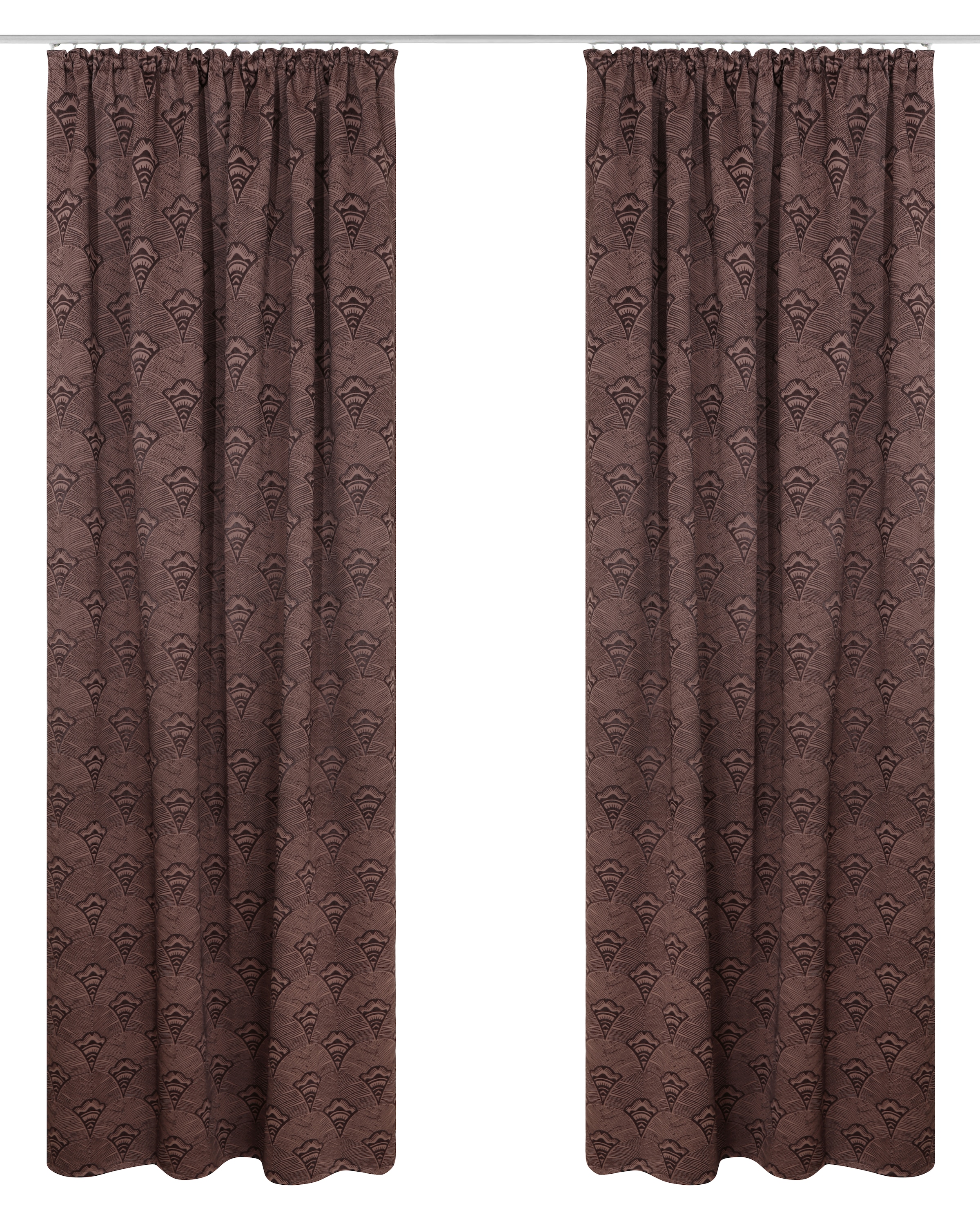 Bruno Banani Verdunkelungsvorhang »Alessio, 1 Stück, blickdicht, pflegeleicht, modern« Kräuselband 1 Stk. tlg. Elegantes Muster, Jacquard, verdunkelnder Stoff, blickdicht ,modern