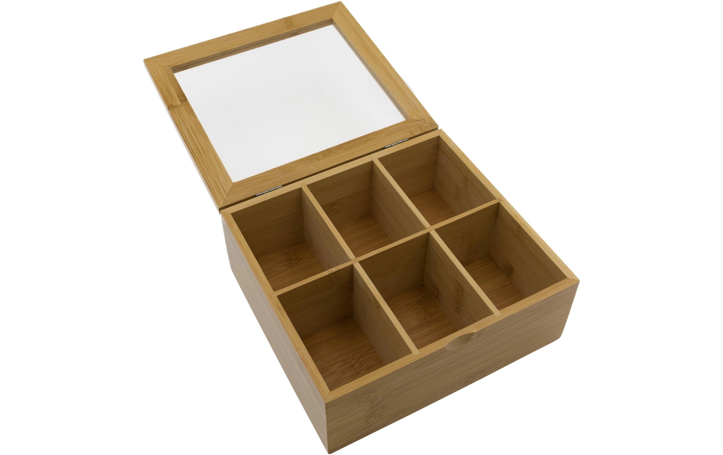   Teebox »Stronghold Bambus mit 6 Fächern, Nature« 1 Stk. tlg.