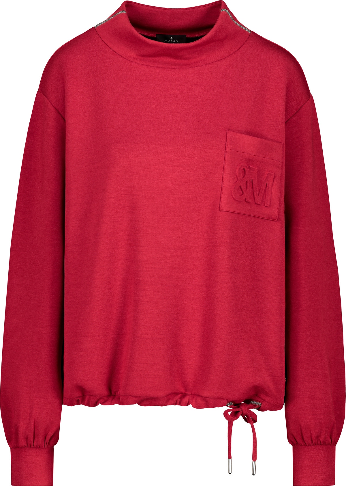 Monari Sweatshirt »Sweatshirt Basic Schmuckdetail«, Regular fit mit Stehkragen
