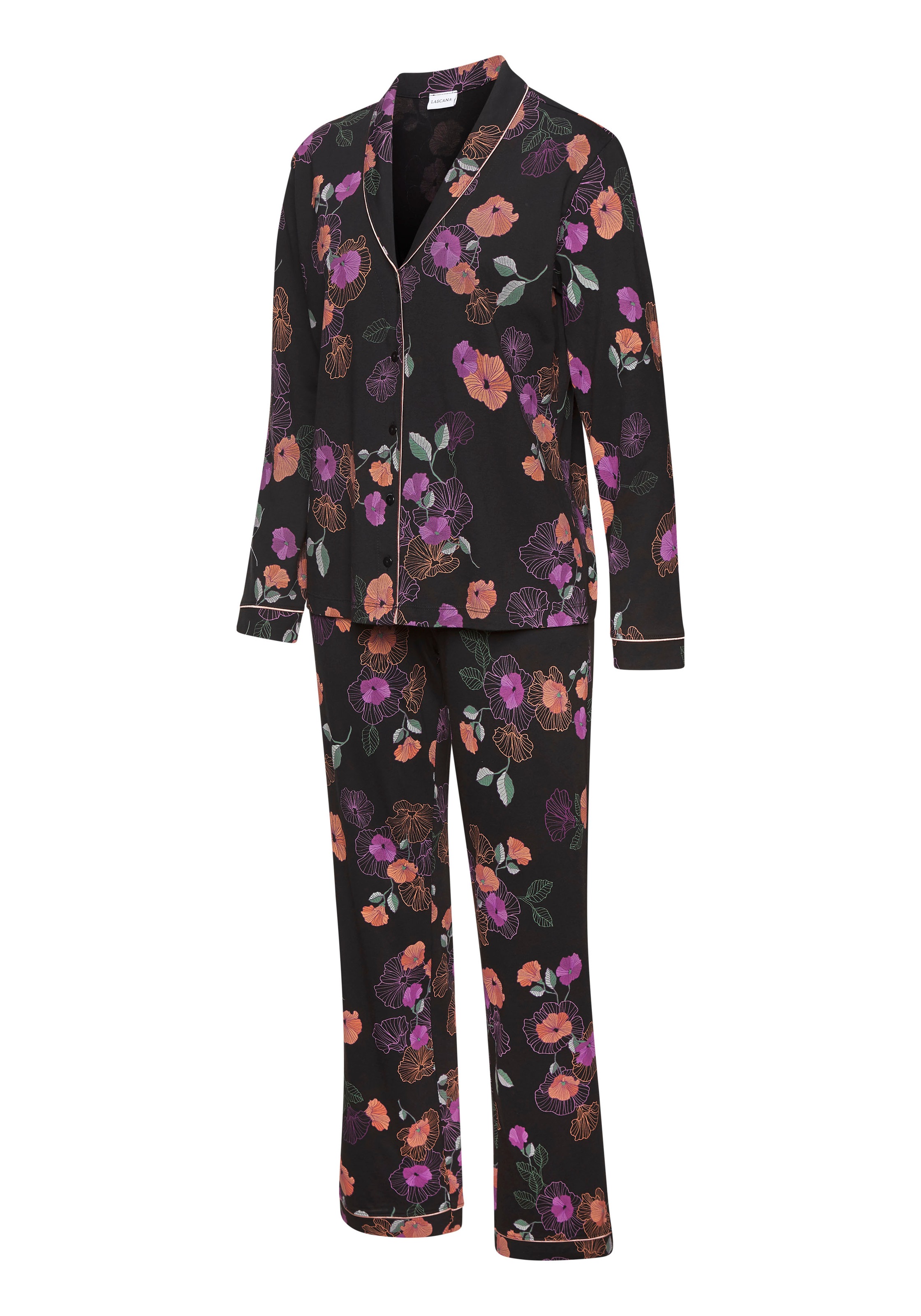 Vivance Dreams Pyjama 2 tlg. mit Blumen-Druck
