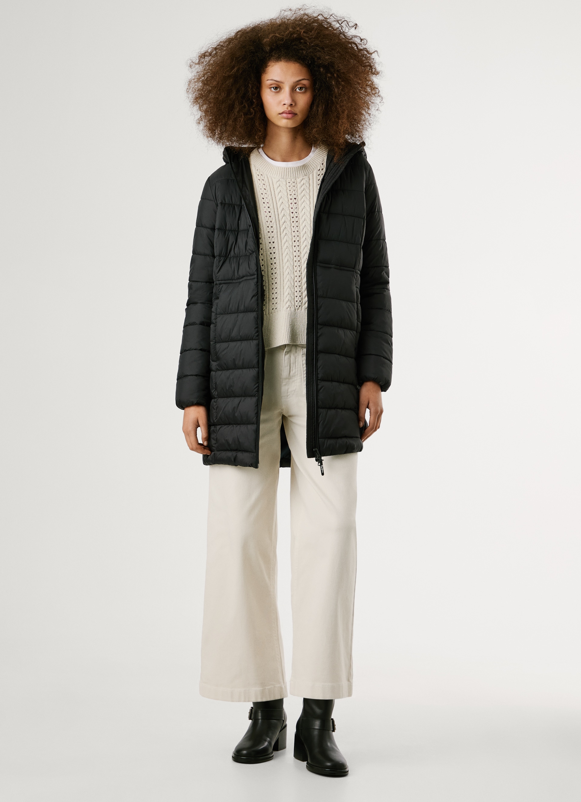 Pepe Jeans Manteau matelassé »SALLY LONG« mit Kapuze