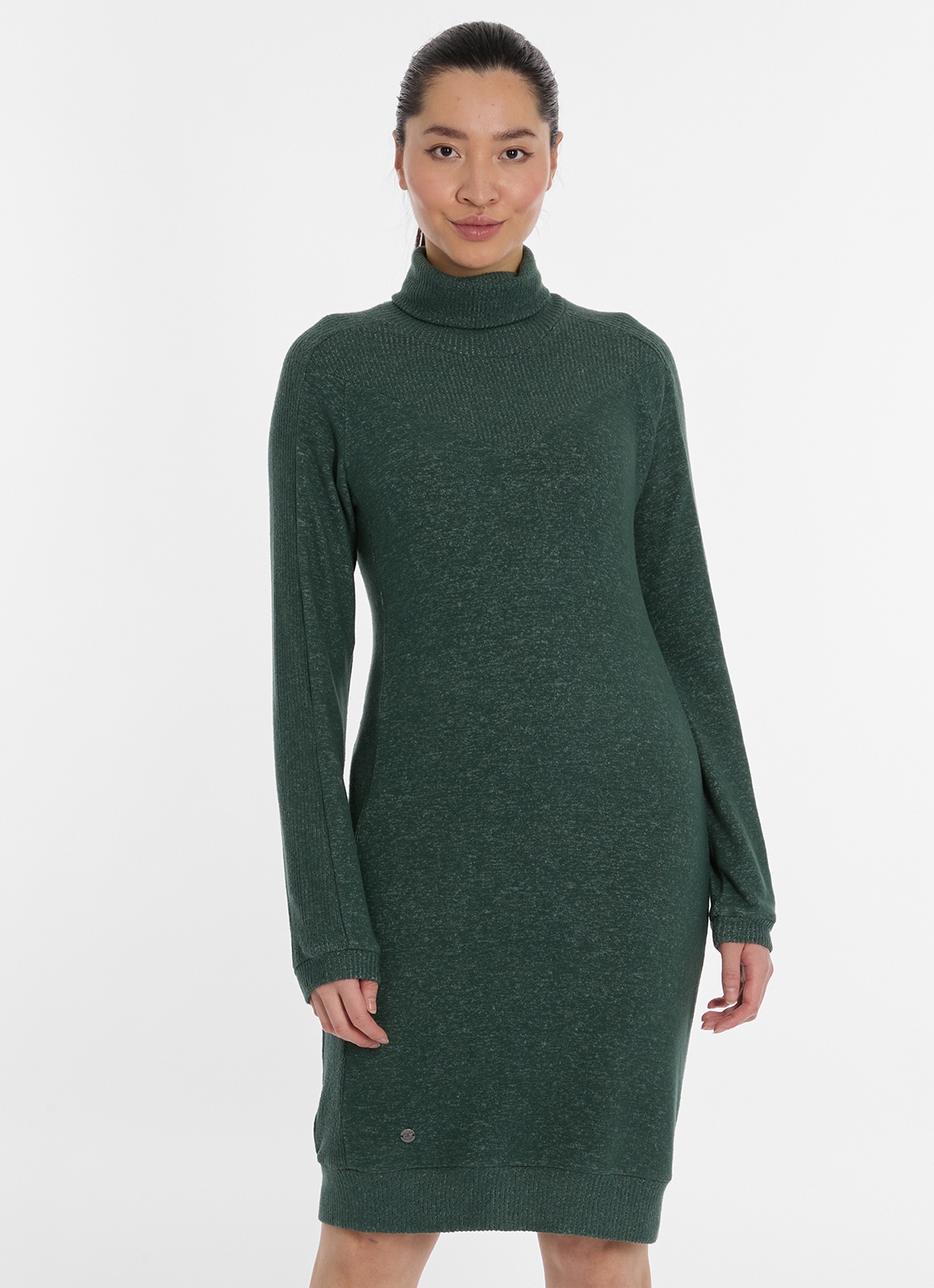 Ragwear Strickkleid »PEONA« Label-Applikation am Saum für den unverkennbaren ragwear-Look