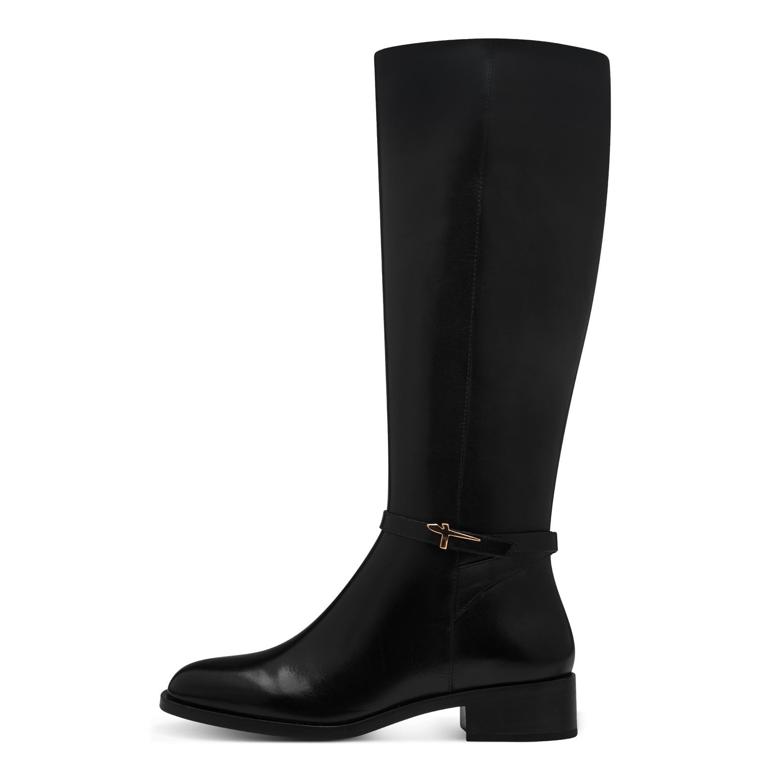 Tamaris Bottes  talon bloc, bottes hautes avec élément logo en T