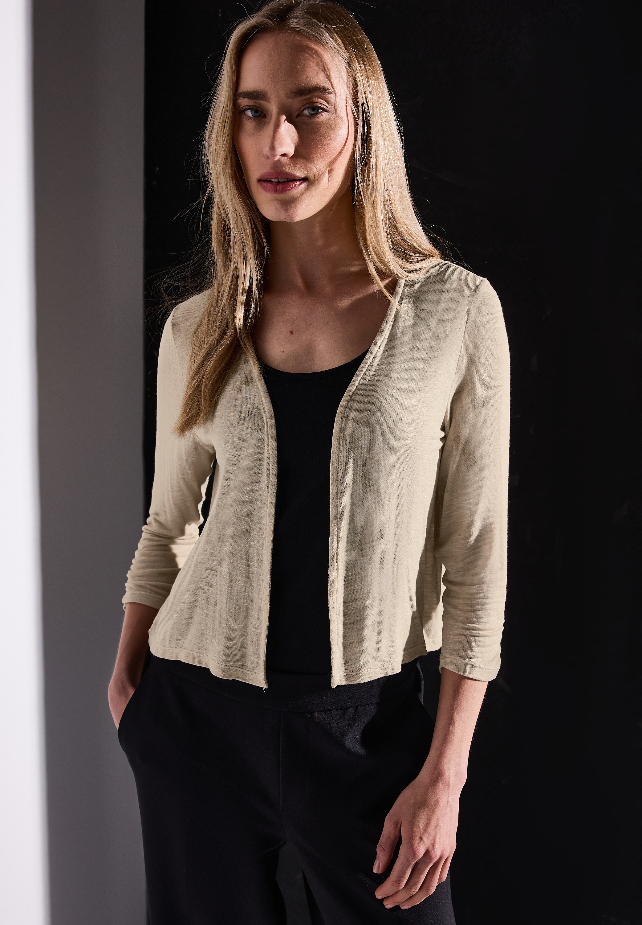 STREET ONE Shirtjacke »Style Suse« mit 3/4-Ärmel