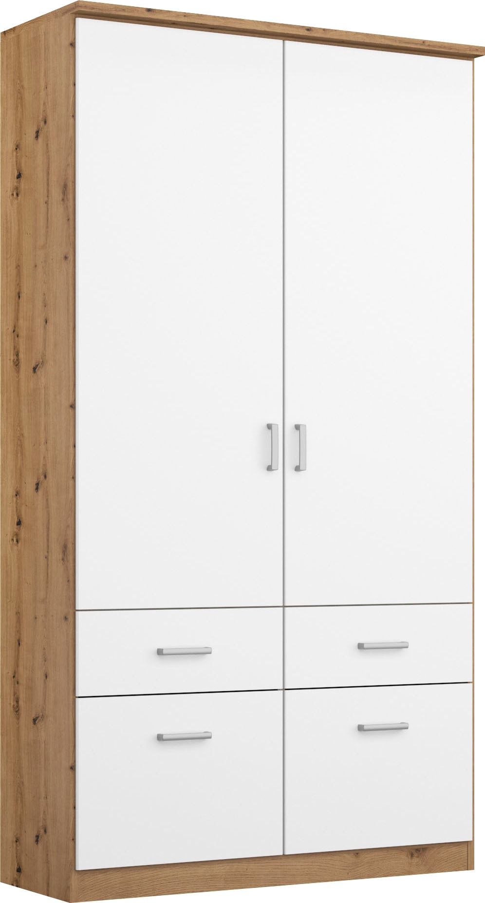 rauch Armoires à vêtements »Kleiderschrank Schrank Garderobe deckenhoher Schrank BREMEN« optionnel avec miroir, largeurs : 91/136/181 cm, hauteur : 199 cm,  en plusieurs variantes de couleur, incl. bordure de couronne MADE IN GERMANY