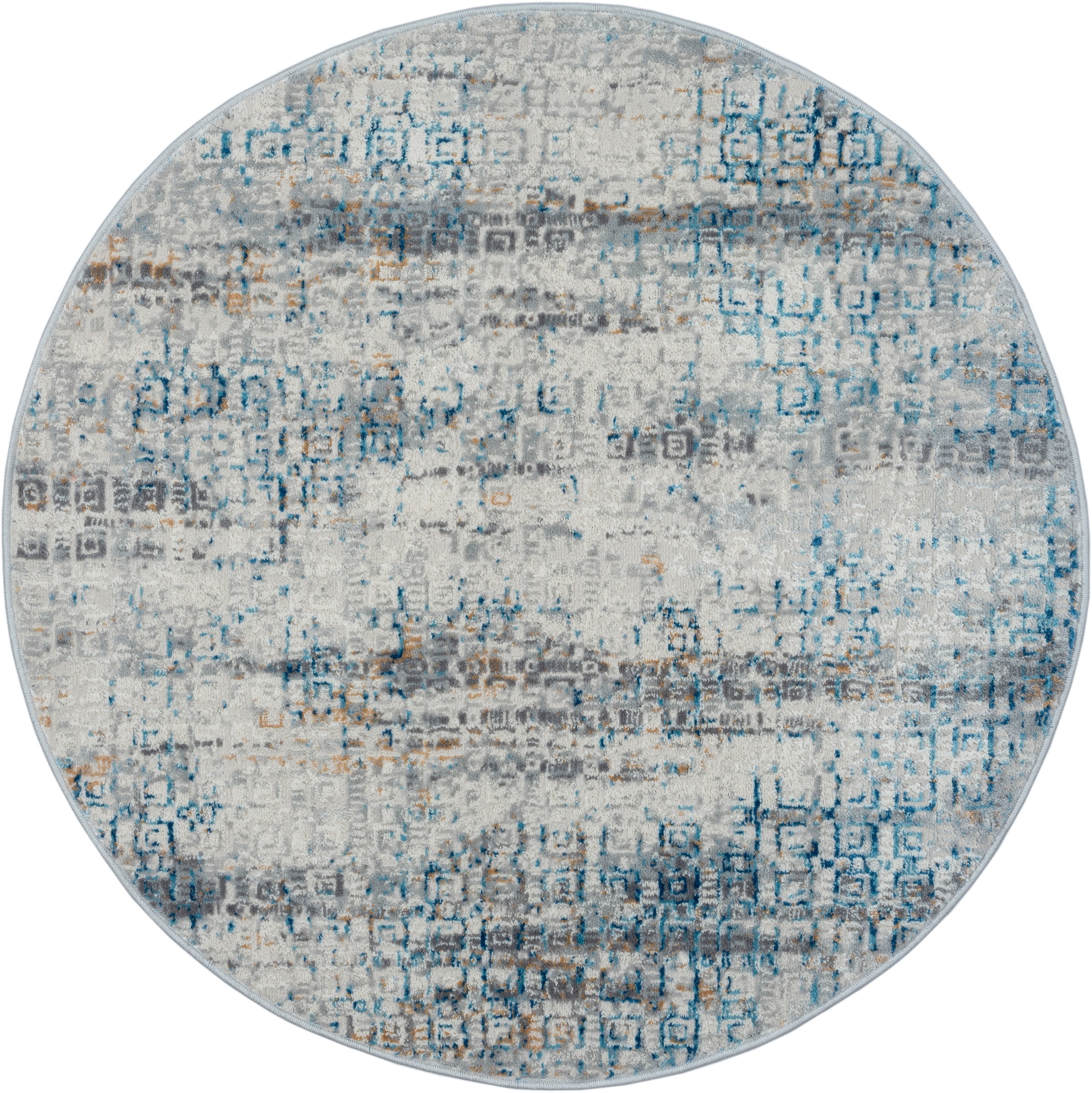 GOODproduct Teppich »Jaxyn« rund 8 mm Höhe Kurzflor, modernes Design, pflegeleicht, Wohnzimmer