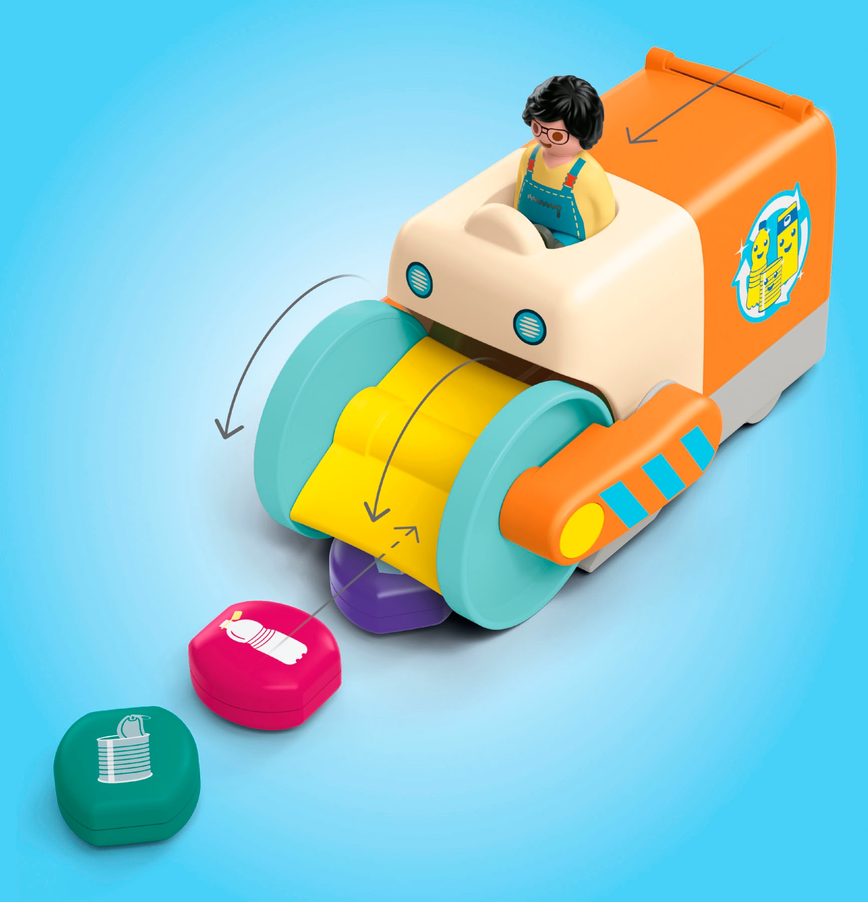 Playmobil® Konstruktions-Spielset »Spassiges Müllsammelfahrzeug (71774), Junior« Made in Europe