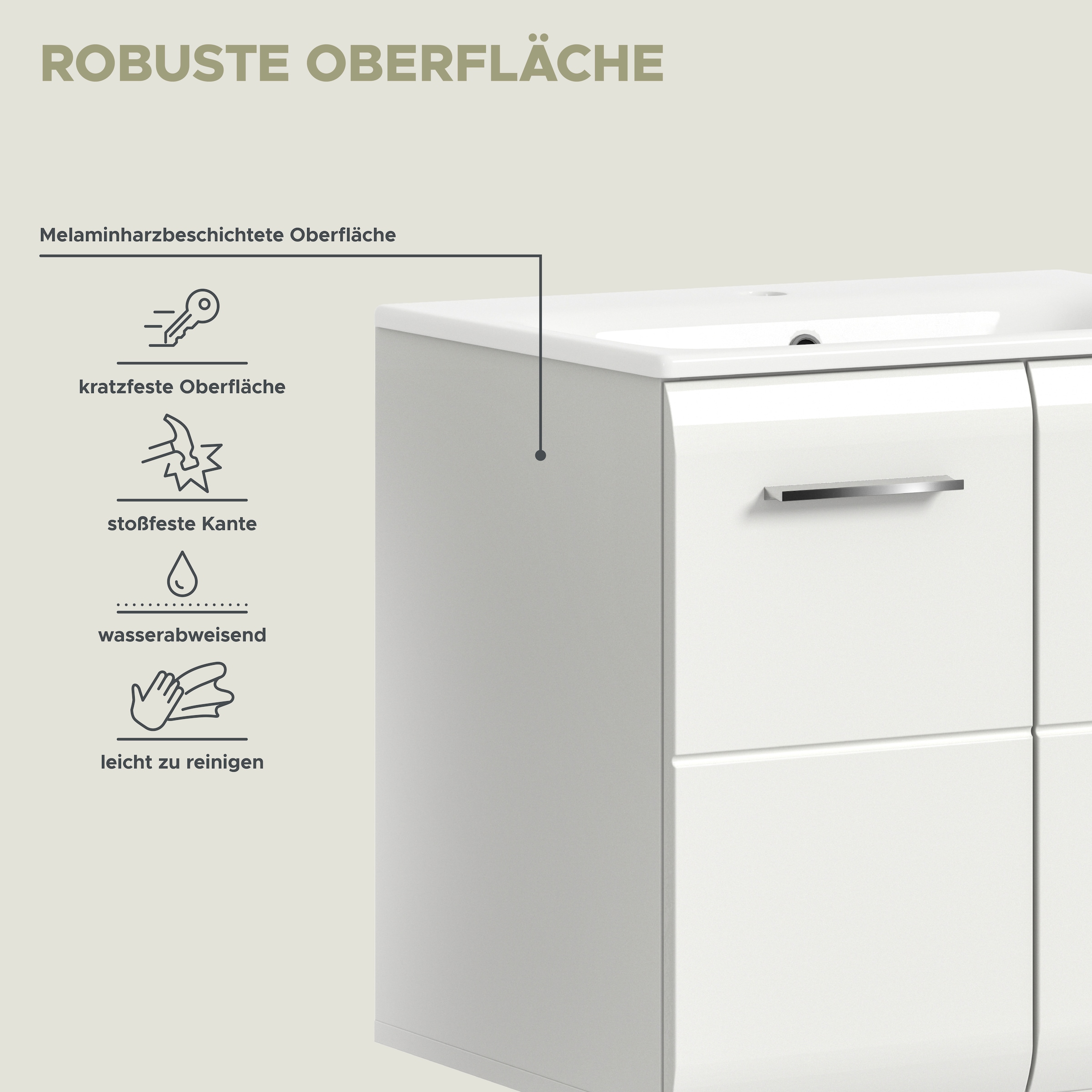 INOSIGN Badezimmer-Set Set, 3 Stk. tlg.