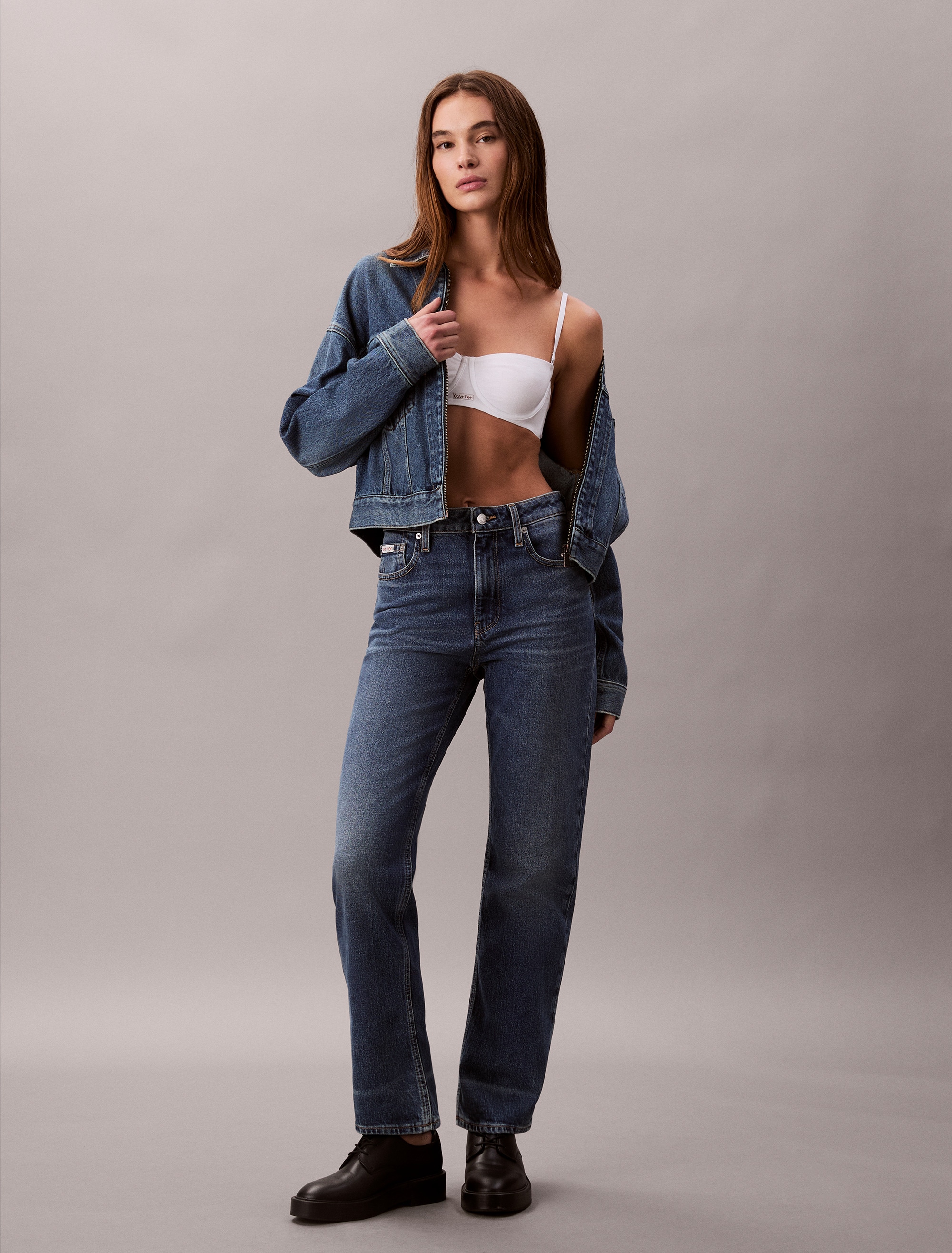 Calvin Klein Jeans Jeans droit »HGH RS STRGHT CK ESS« Mit Gürtelschlaufen