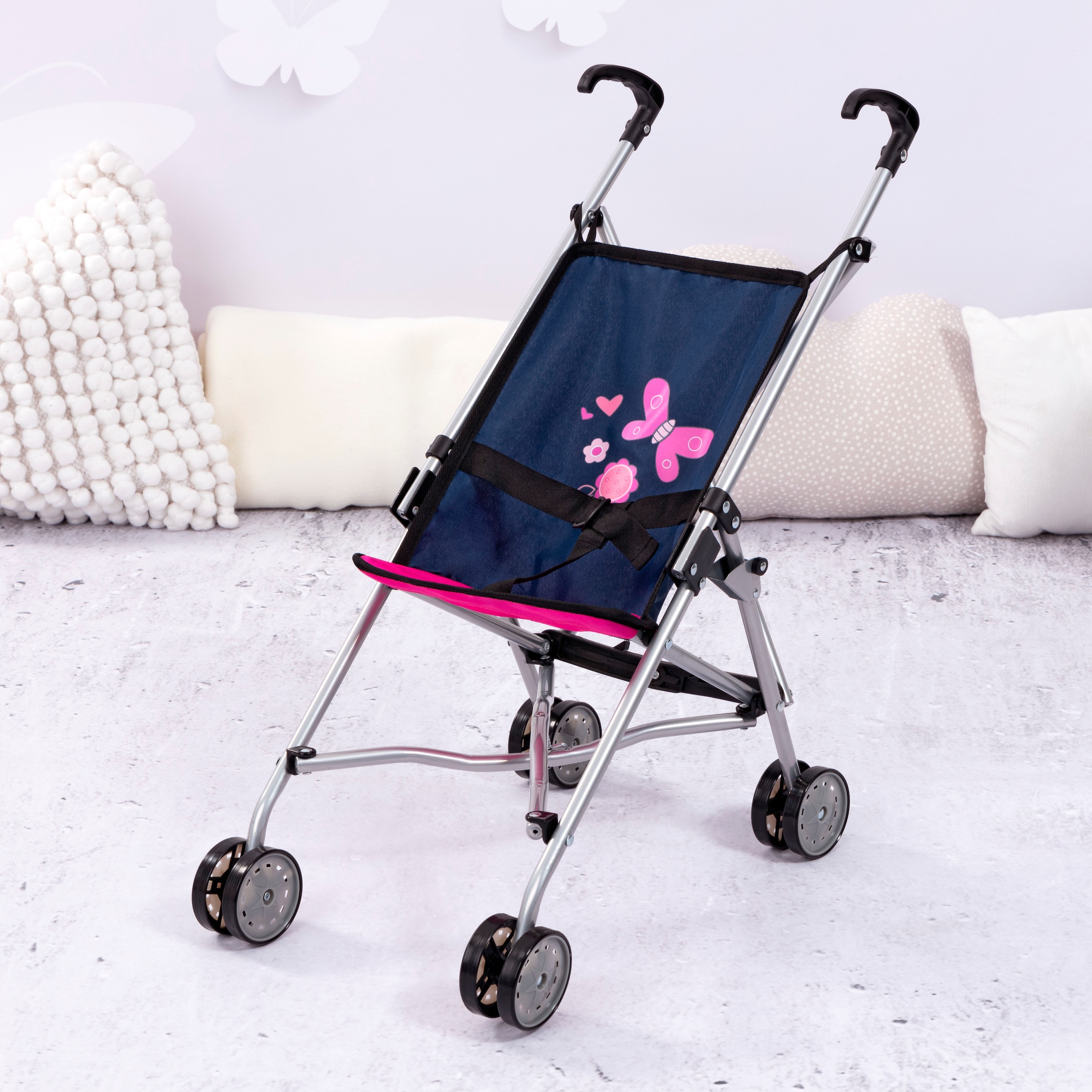 Bayer Poussette de poupée »blau/pink«