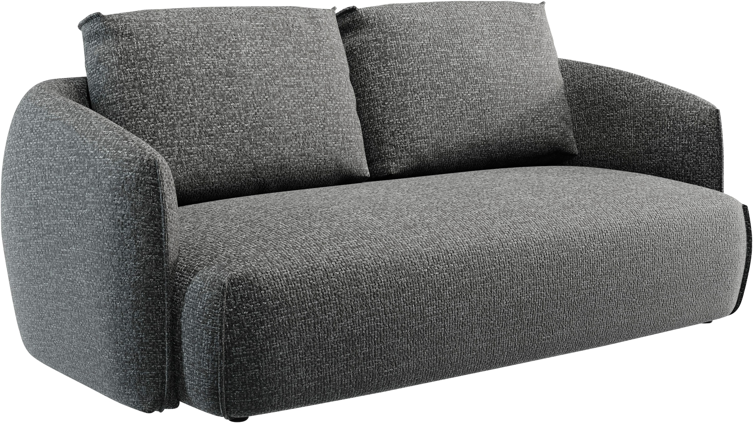 TRENDMANUFAKTUR 2-places »Shawn Designsofa mit elegant geschwungen Armlehnen, bequem« forme organique, avec revêtement de haute qualité