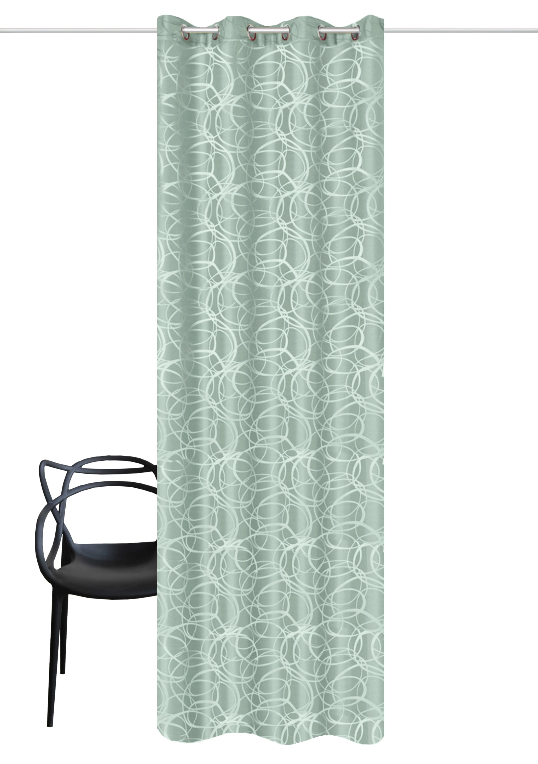 HOME WOHNIDEEN Rideau »LENNY« Oeillets 1 cuis tlg. DEKOSTOFF, JACQUARDMUSTERUNG, ÖSEN