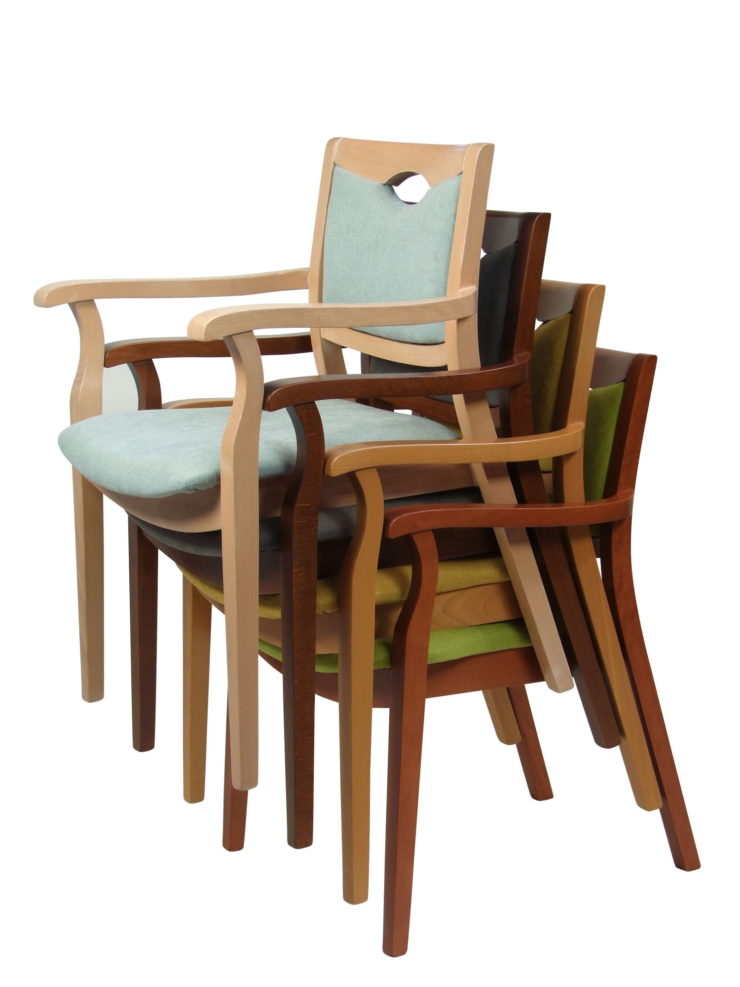 Home affaire Armlehnstuhl »London, Stuhl, Komfortsessel, 3 Gestellfarben, Made in Italy« () 1 Stk.Extra-komfortabel, ergonomisch, fleckenabweisendes Gewebe, Massivholz