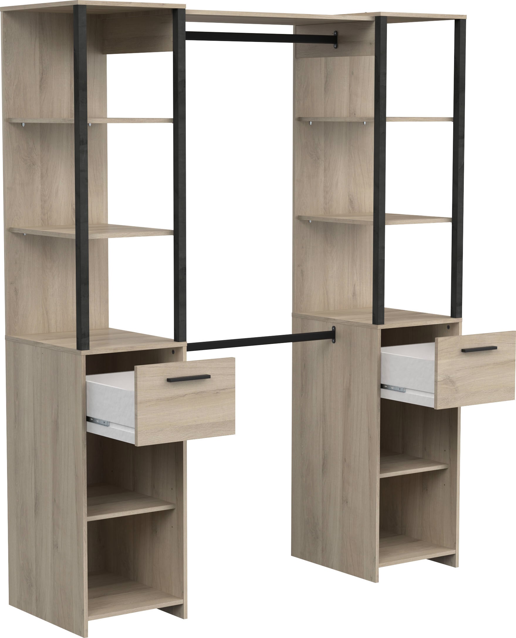 Demeyere GROUP Armoire à rideaux »Gary« L/H/P env. 160/200/50 cm,  Design peu encombrant,