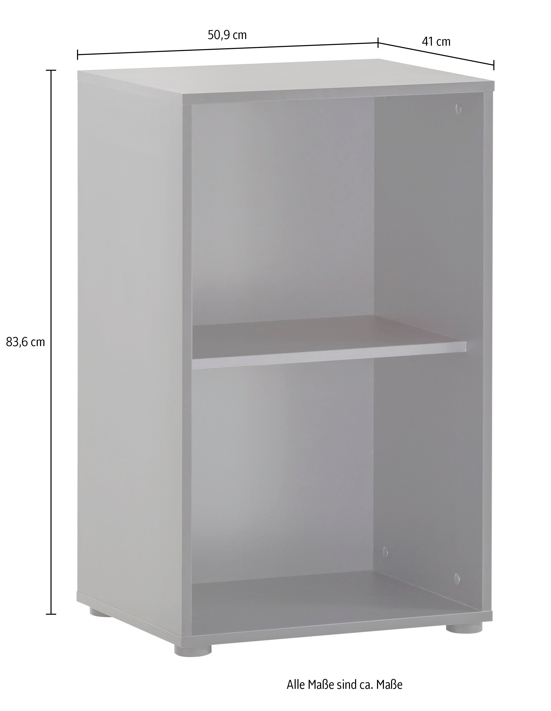 welltime Regalelement »Hank, MADE IN GERMANY« Fächer, erweiterbar, stapelbar