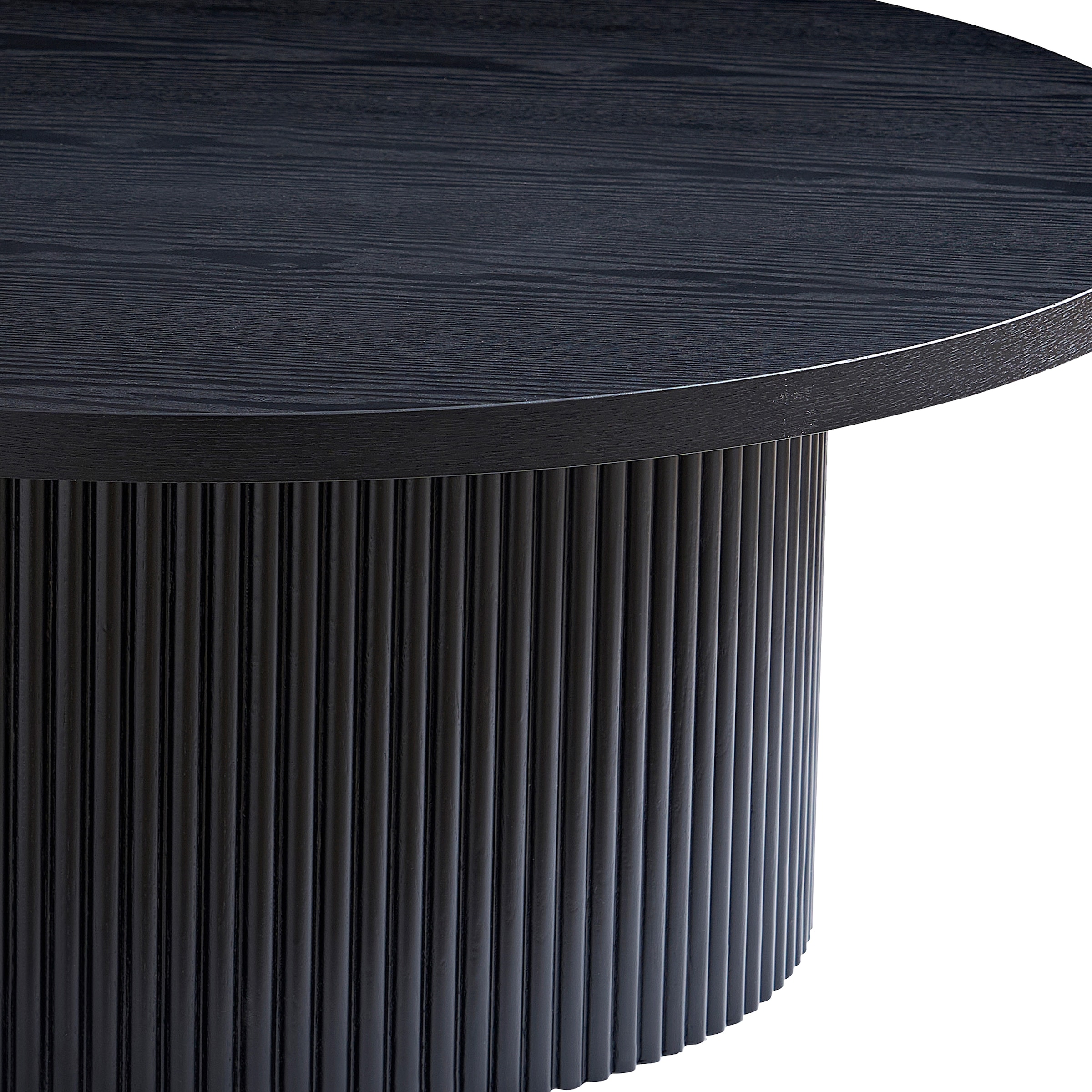 SalesFever Table basse »mit Massivholz-Lamellen, Ø 90 cm« 1 cuis tlg. mit Massivholz-Lamellen