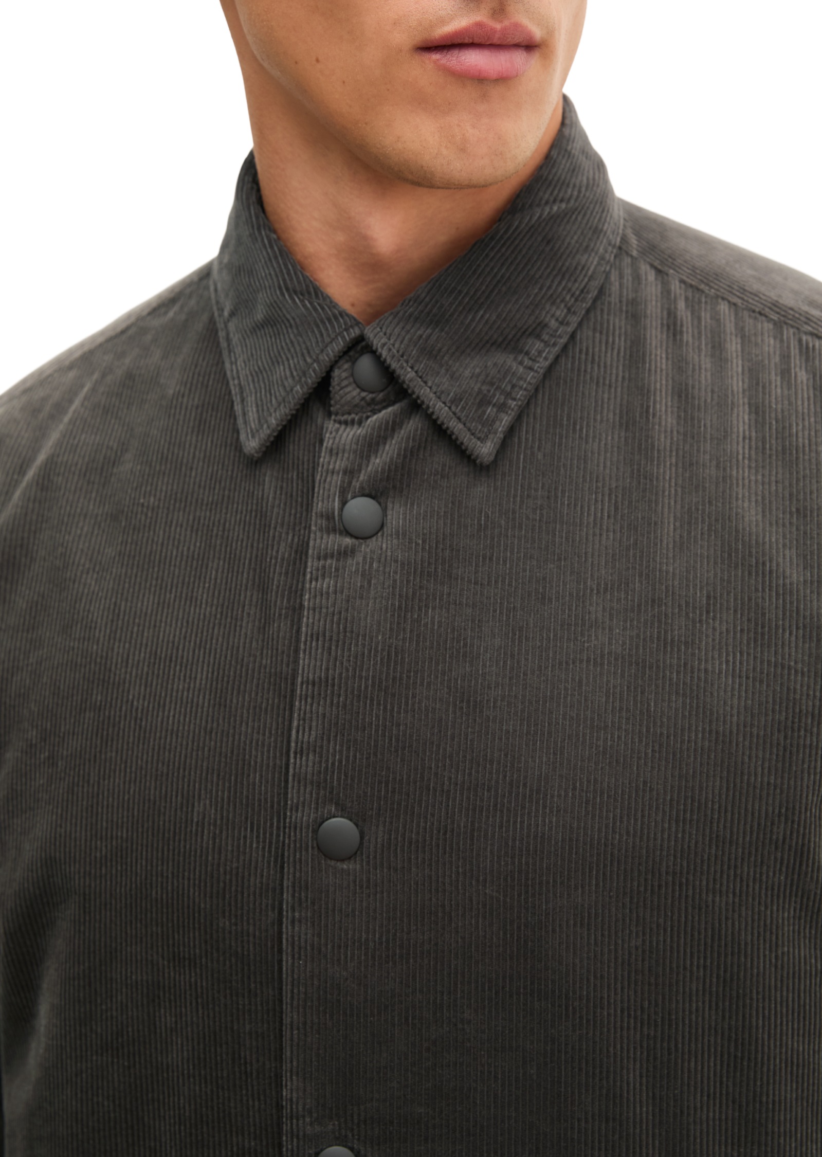 Marc O'Polo Hemdjacke Cord-Overshirt regular mit leichter Wattierung