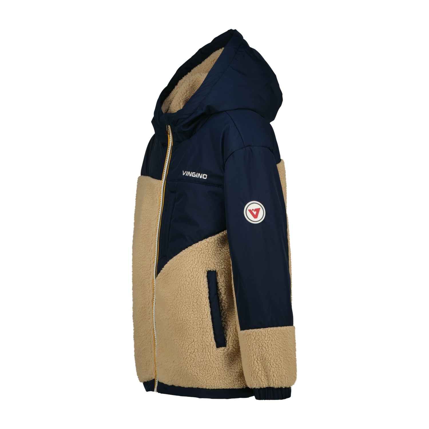 Vingino Veste à capuche en polaire avec capuche poche zippée, avec capuche