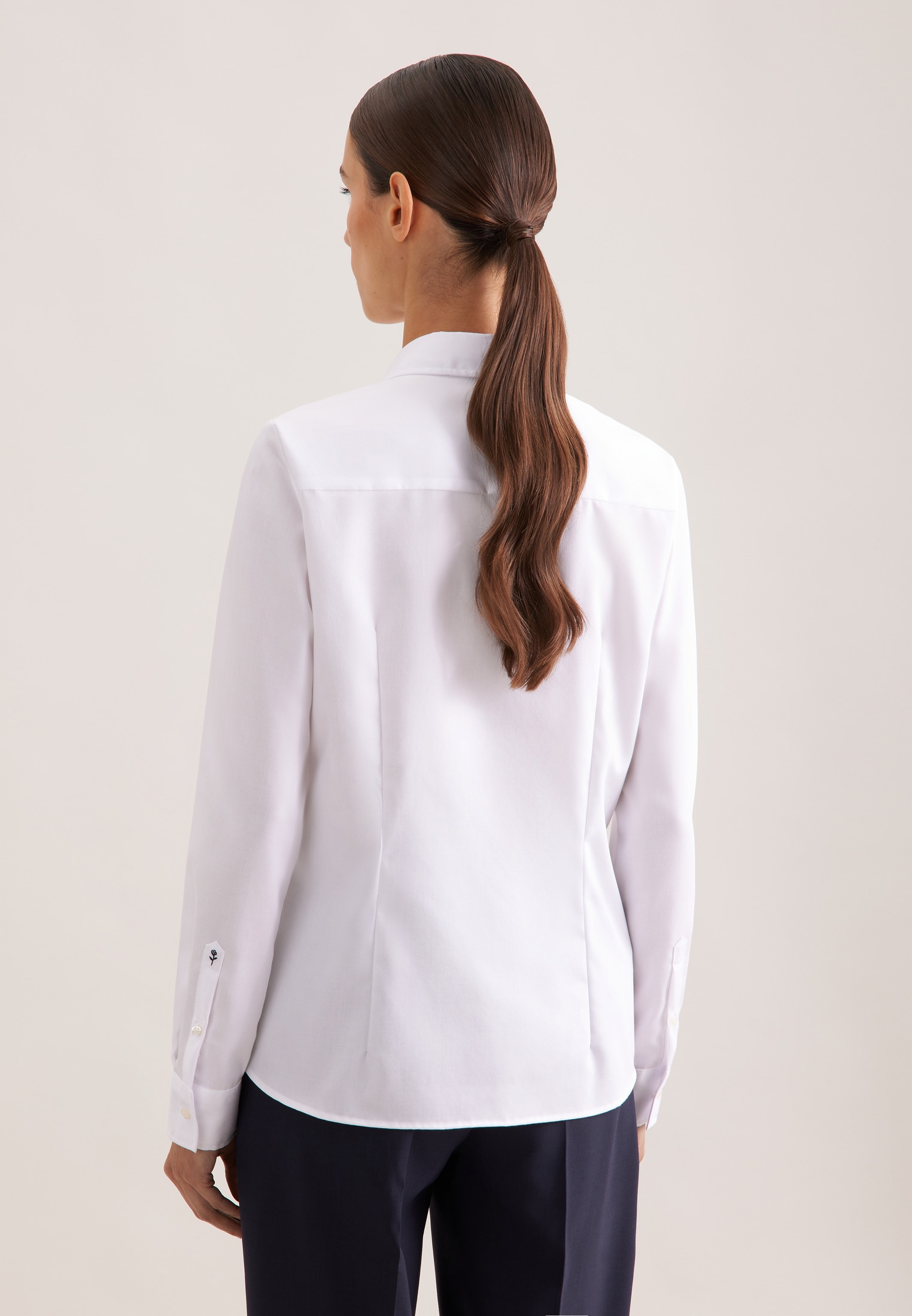 seidensticker Hemdbluse »Schwarze Rose«, 1/1 Kragen Uni
