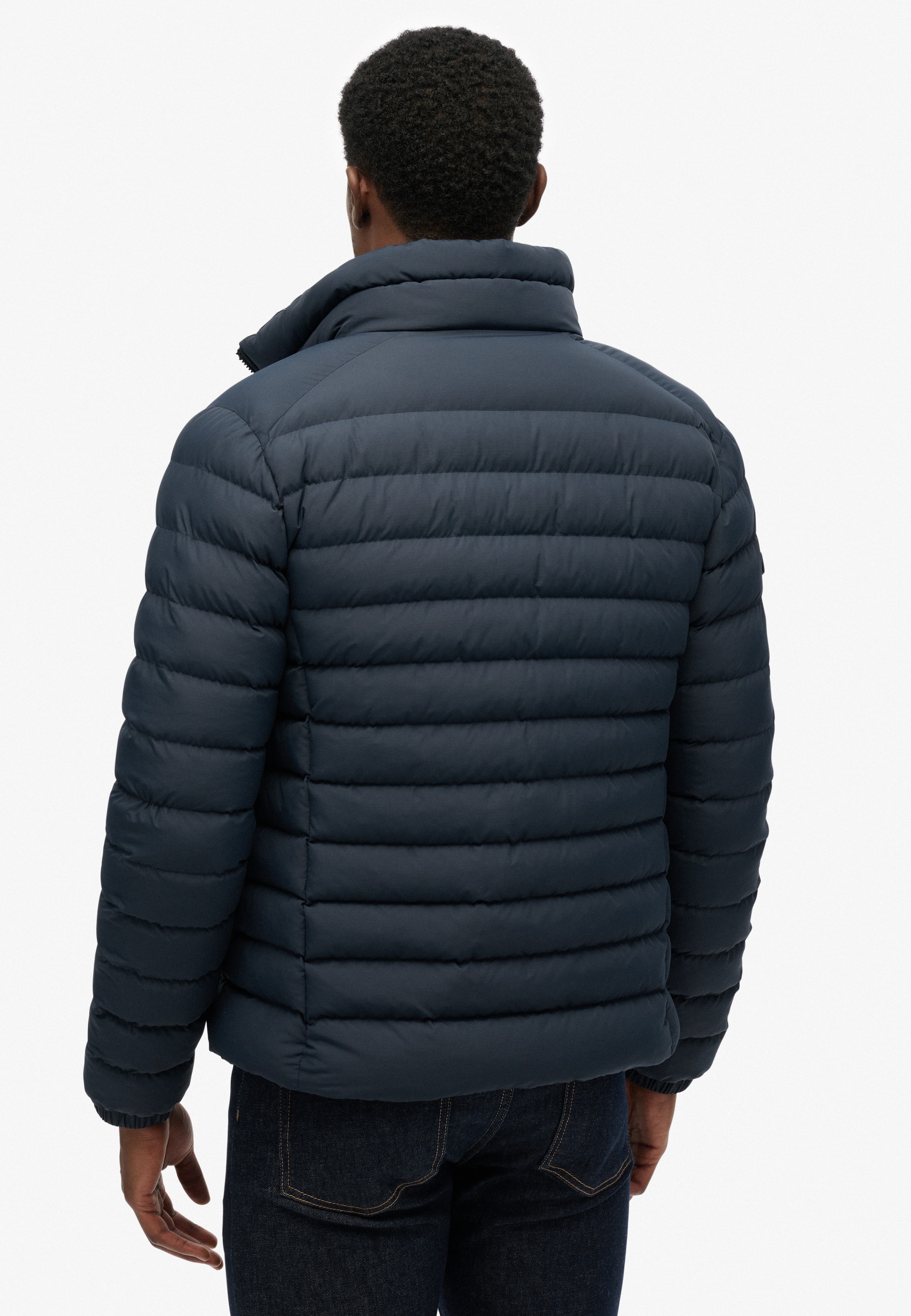 Superdry Steppjacke »FUJI PRINT PADDED JACKET« ohne Kapuze Slim Fit, mit Reissverschluss, in unifarbener Optik