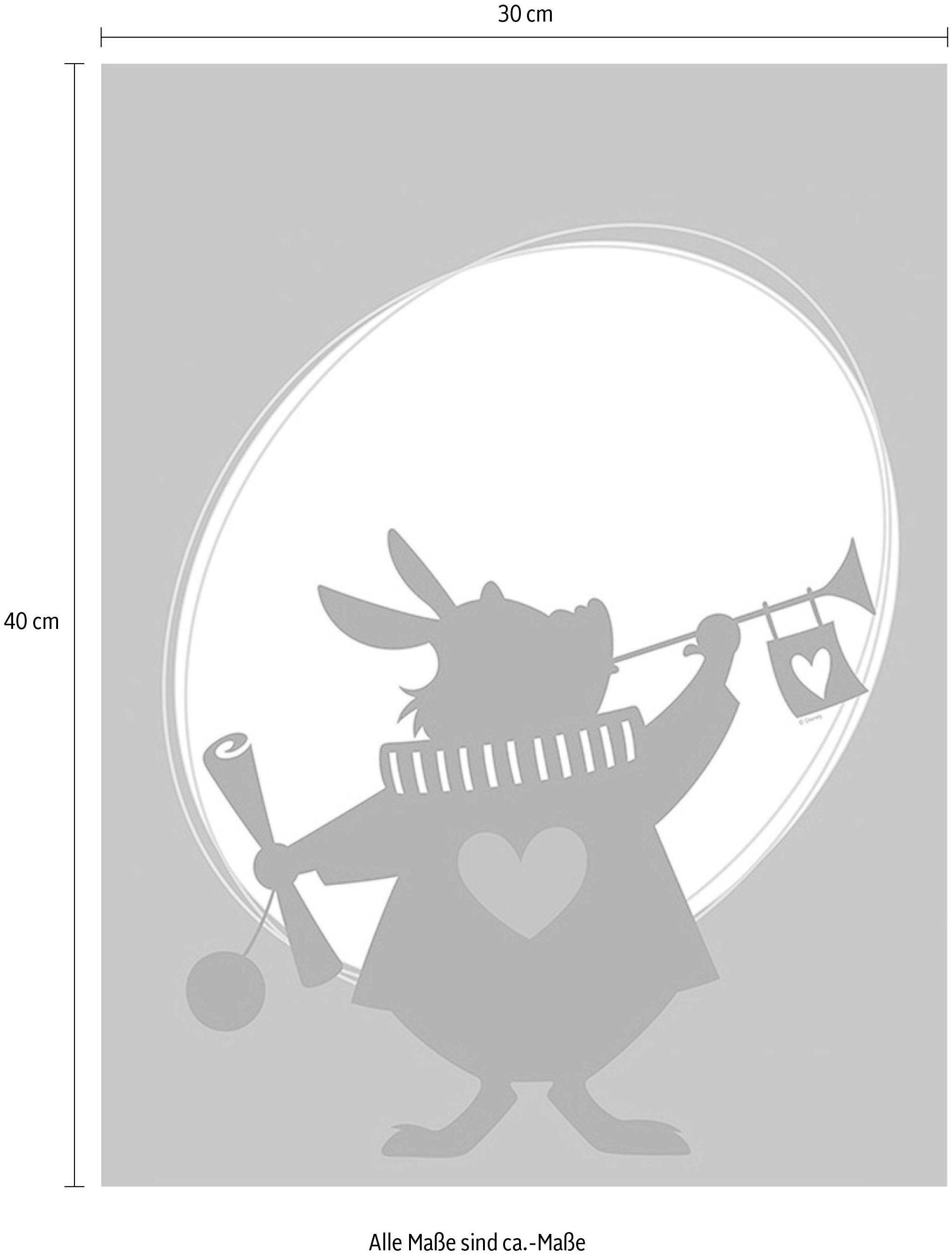 Komar Image »Alice Rabbit« 1 cuis tlg. Wandbild zur Dekoration im Kinderzimmer - ohne Rahmen