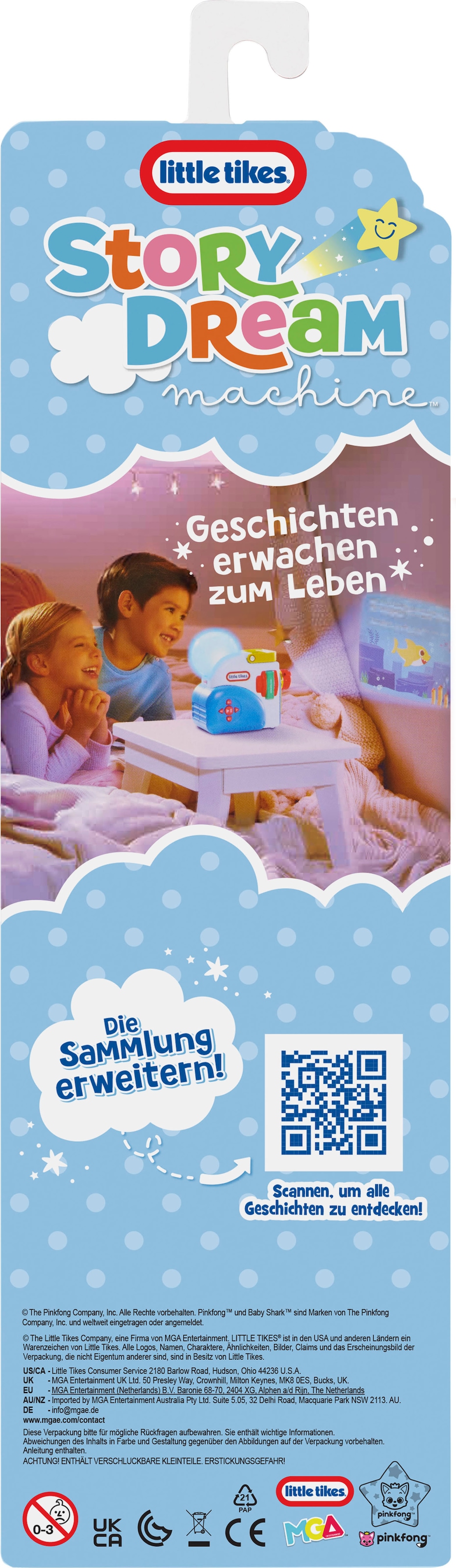 Little Tikes® Hörspielkassette »Story Dream Machine, Grosser Hai, Kleiner Hai Familien-Kollektion« passend für Story Dream Machine