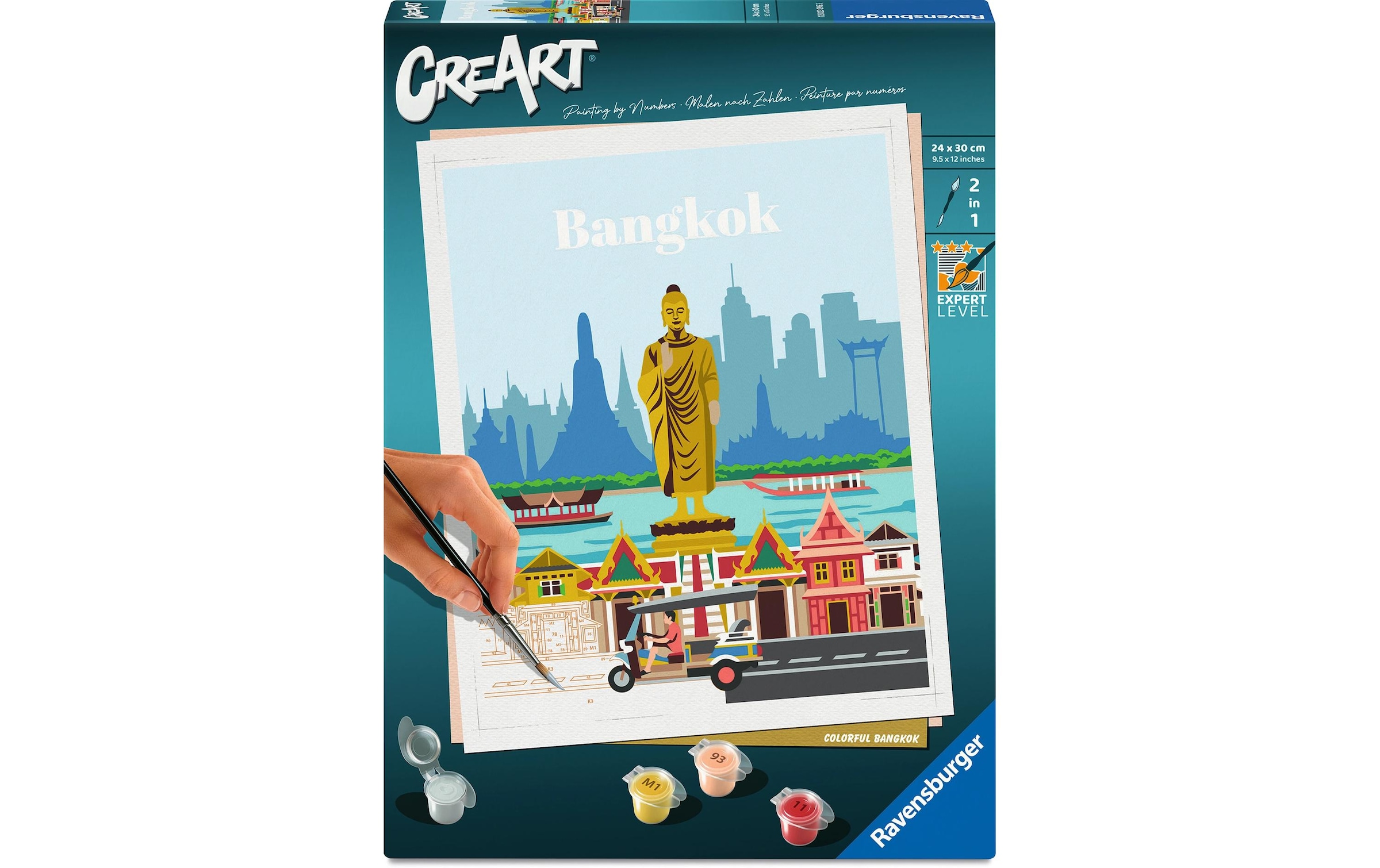 Ravensburger Malen nach Zahlen »CreArt Citys Farbenfrohes Bangkok«