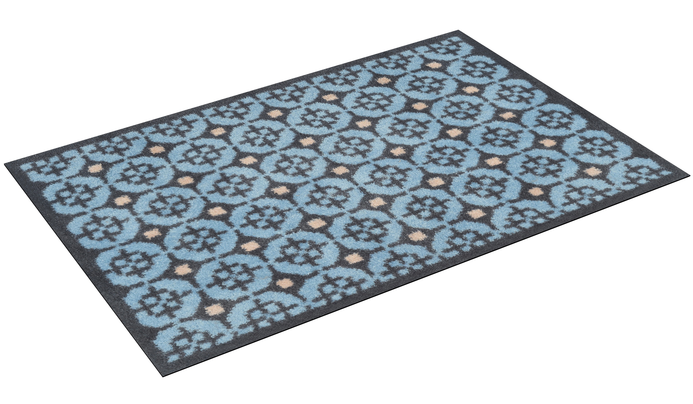 Turtle Mat Tapis de sol »Parterre Blue« Rectangulaire 9 mm Höhe
