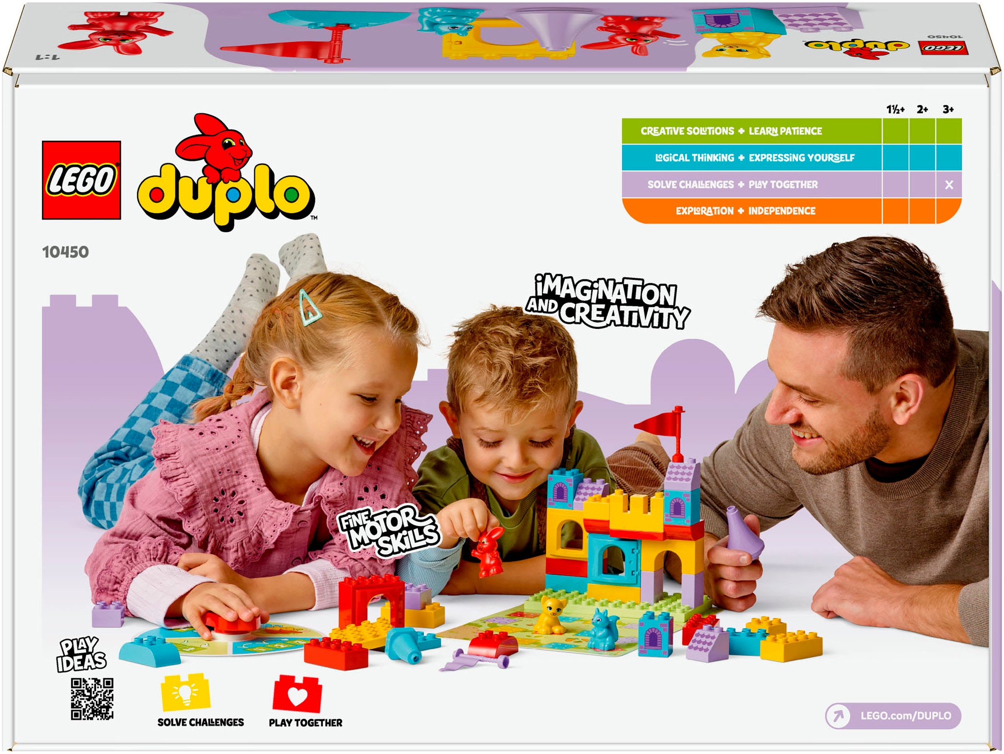 LEGO® Pions de construction »Hopsys Burgspiel (10450), LEGO DUPLO Town« Made in Europe