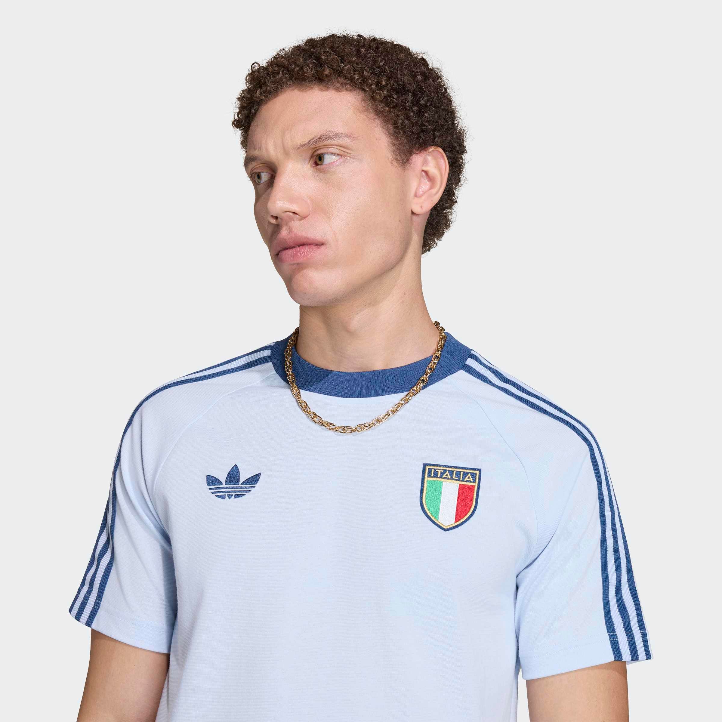 adidas Performance T-shirt »FIGC OG TEE« style sportif, sans fermeture, en coton