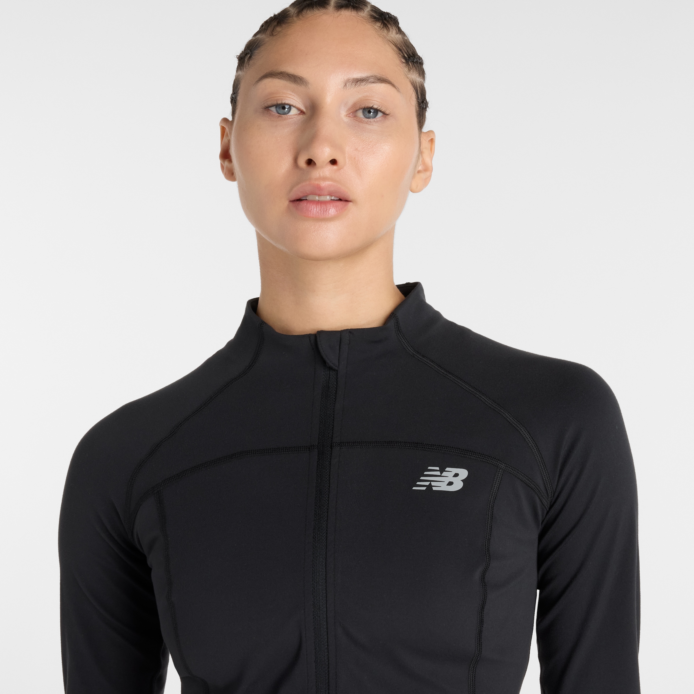 New Balance Veste d'entraînement »NB HARMONY FITTED FULL ZIP« Style sportif, matière agréablement douce, coupe ajustée