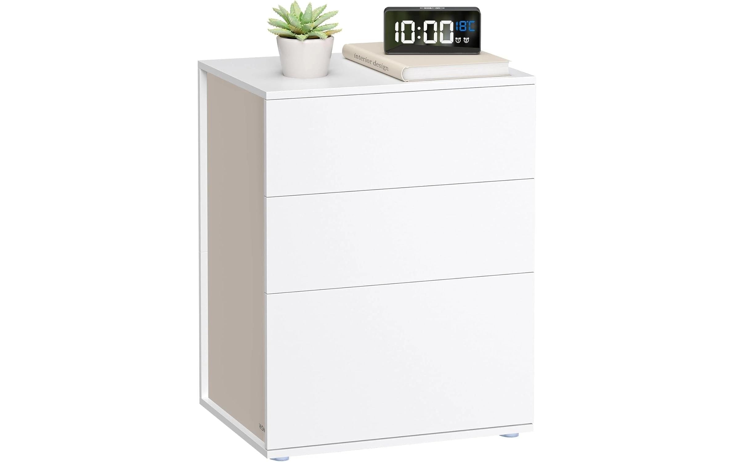 SONGMICS Nachttisch »mit 3 Schubladen 45 x 58.7 cm«