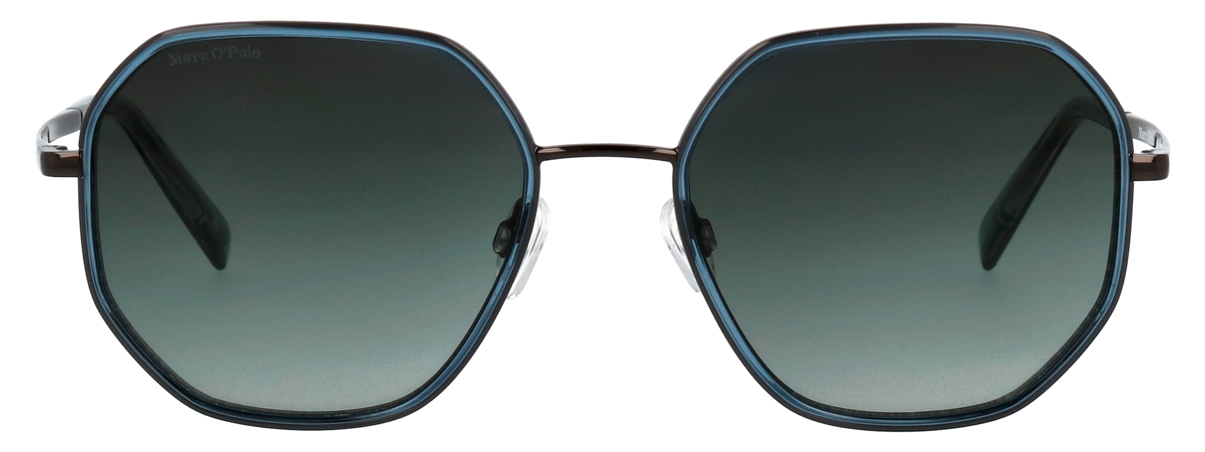 Marc O'Polo Lunettes de soleil »Modell 508003« Form Hexagon, Logoschriftzug auf Bügel, Kombifassung