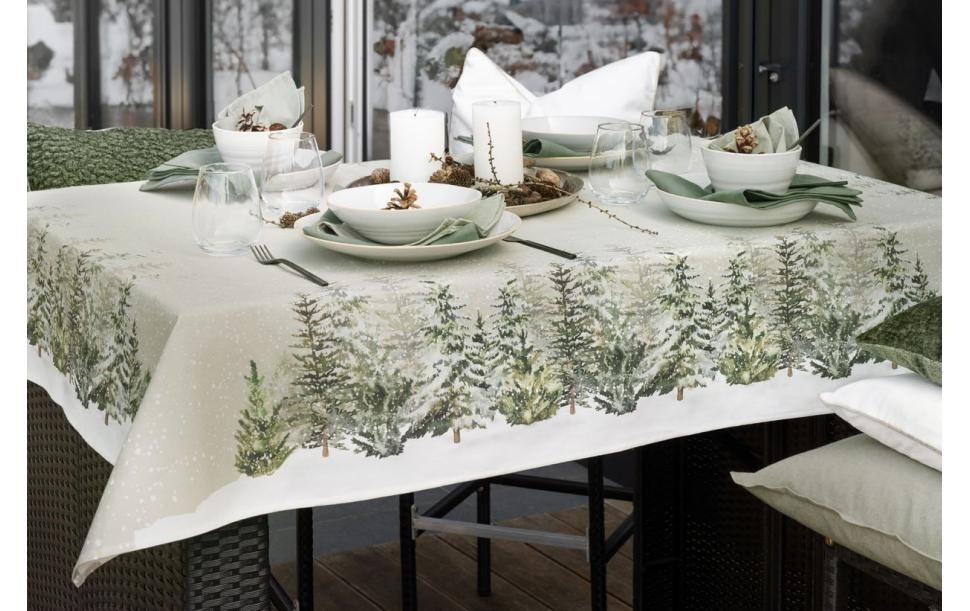 PICHLER Nappe »Foret 150 cm x 250 cm« Schmal gesäumte Tischdecke