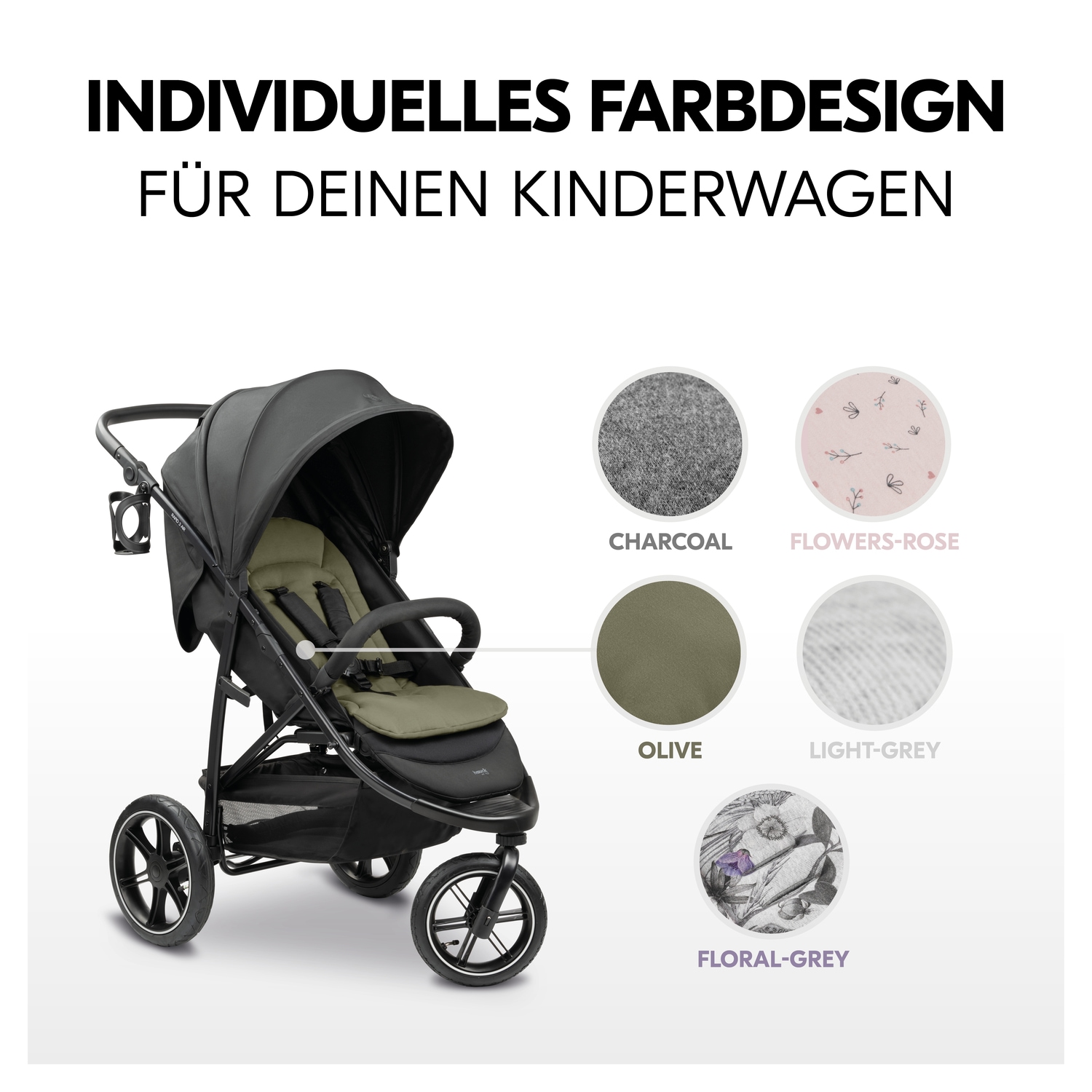 Hauck Housse de siège de poussette »Seat Liner« kompatibel mit hauck Buggys, Kinderwagen und Fahrradanhängern