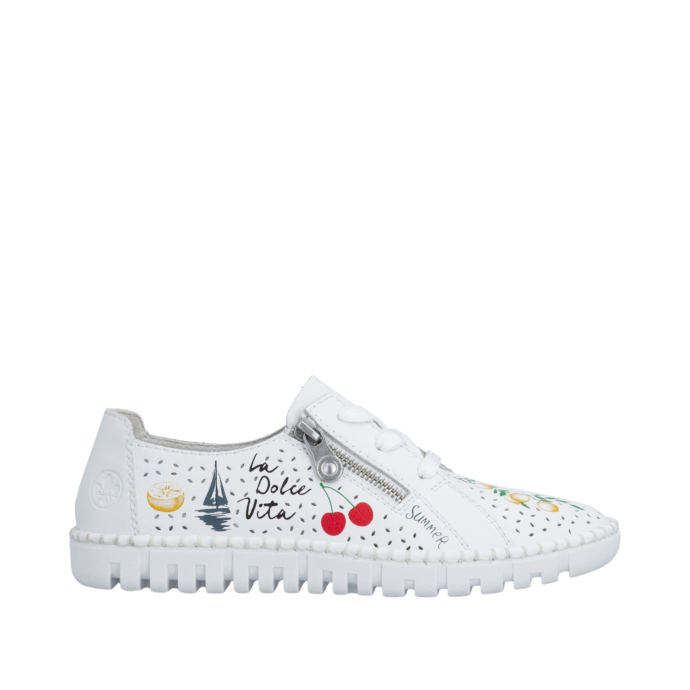Rieker Chaussure à lacets  sneaker, chaussure basse, à lacets avec imprimé estival