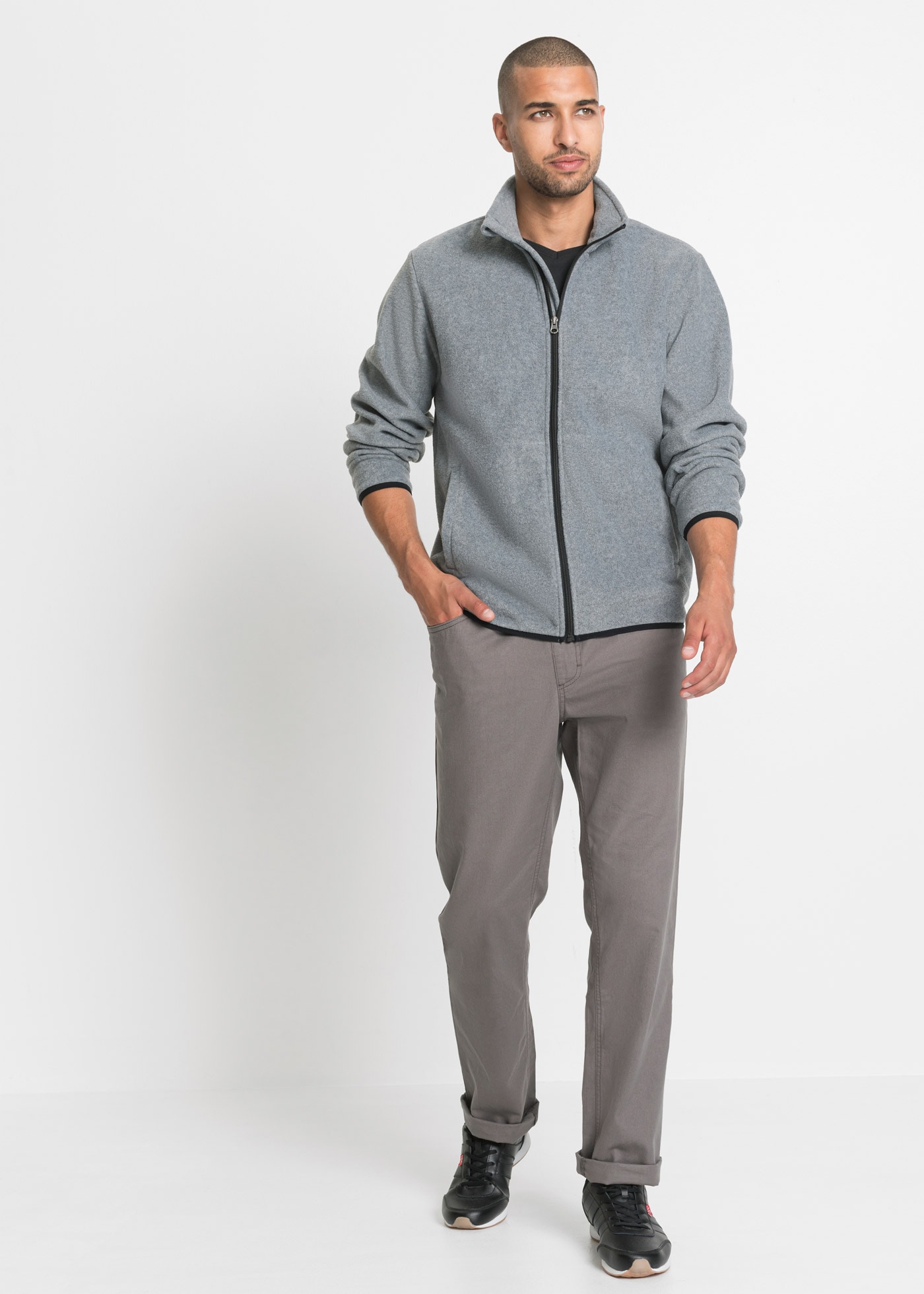 bonprix Veste polaire Packung, 2, 2 cuis tlg. ohne Kapuze Fleecejacke (2er Pack)