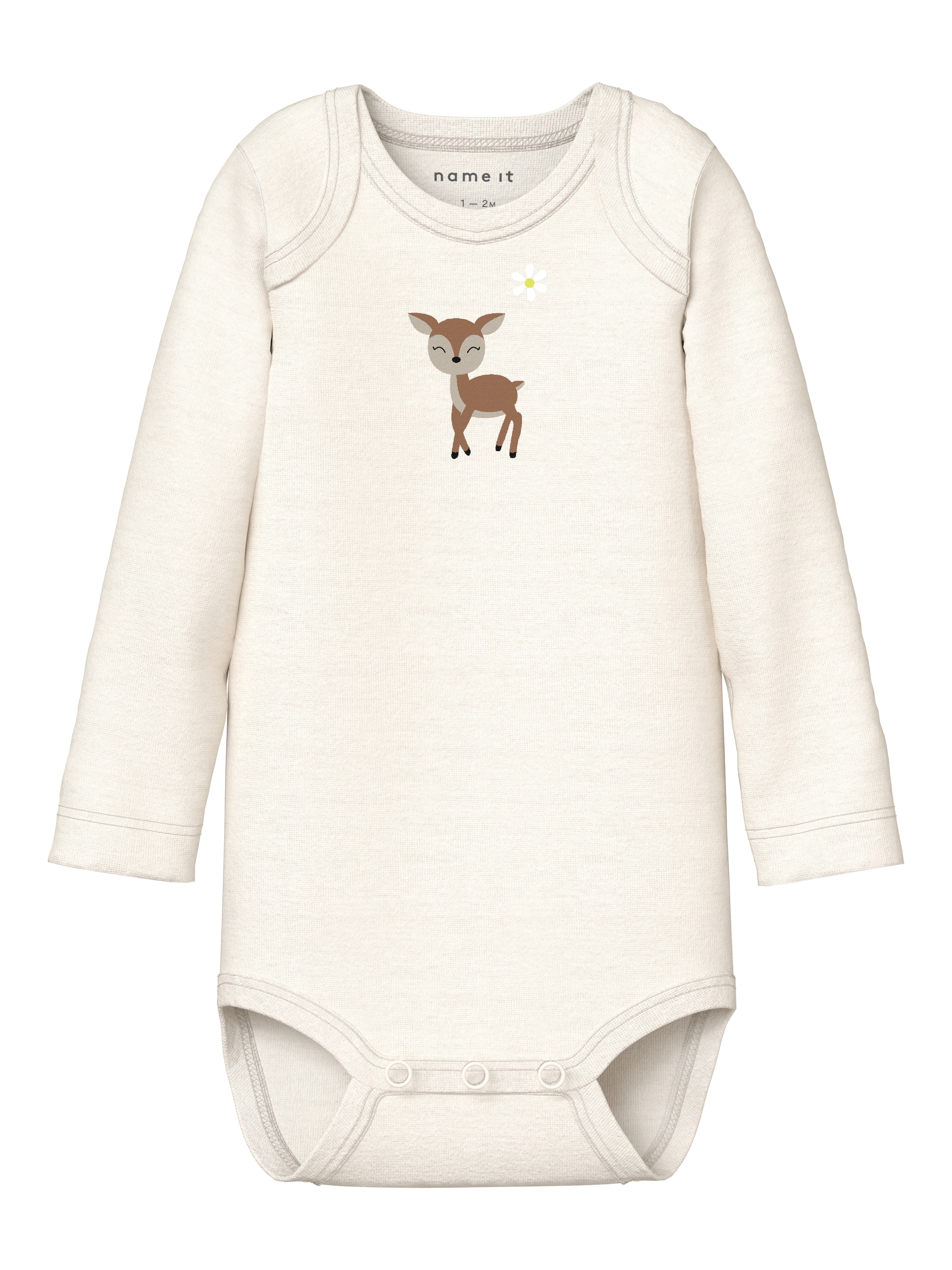 Name It Langarmbody »NBFBODY 3P LS LILAC MARBLE DEER NOOS« Packung, 3 tlg.