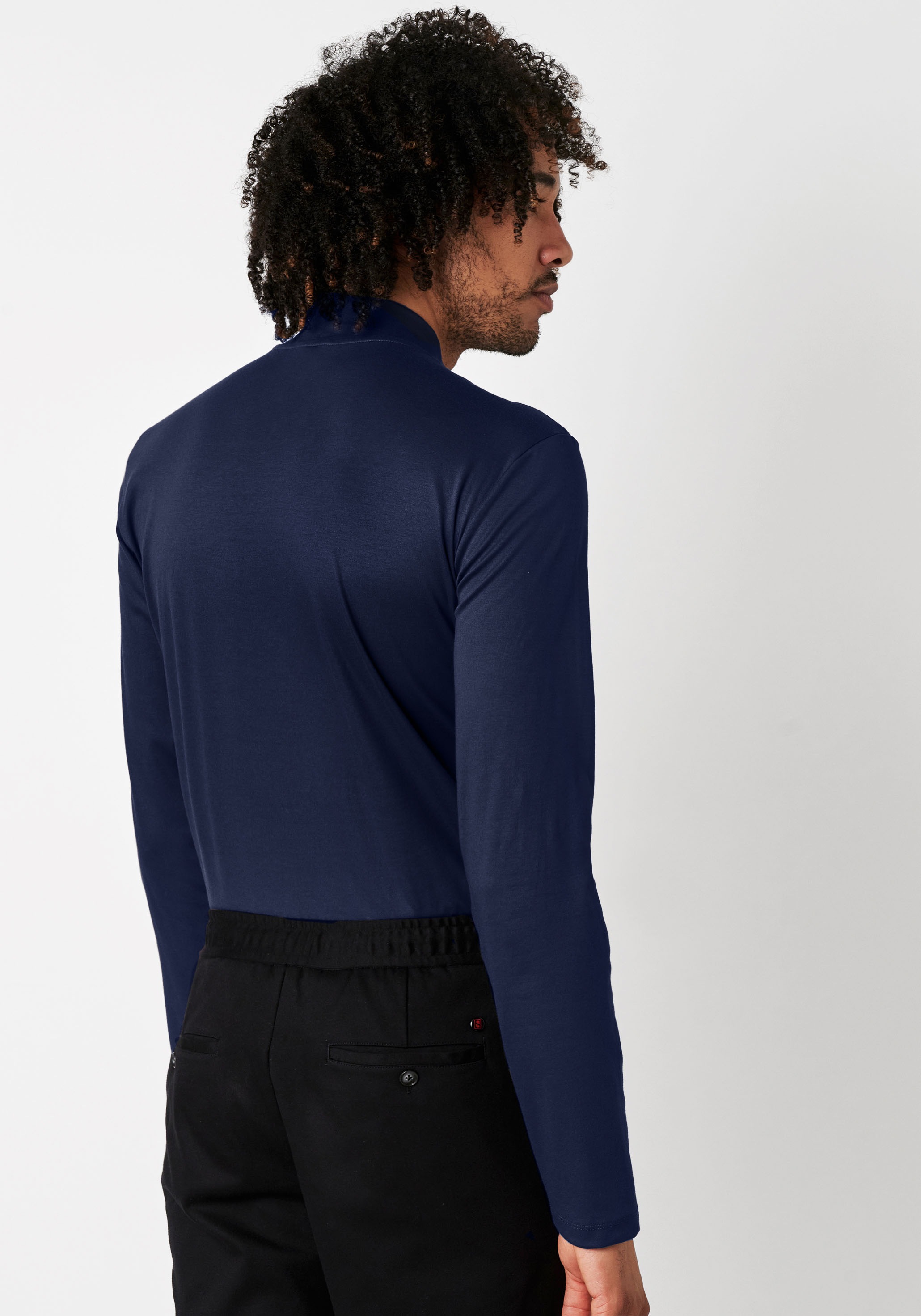 DESOTO Rollkragenshirt »Jersey Rollkragenshirt langarm« Stretch-Qualität